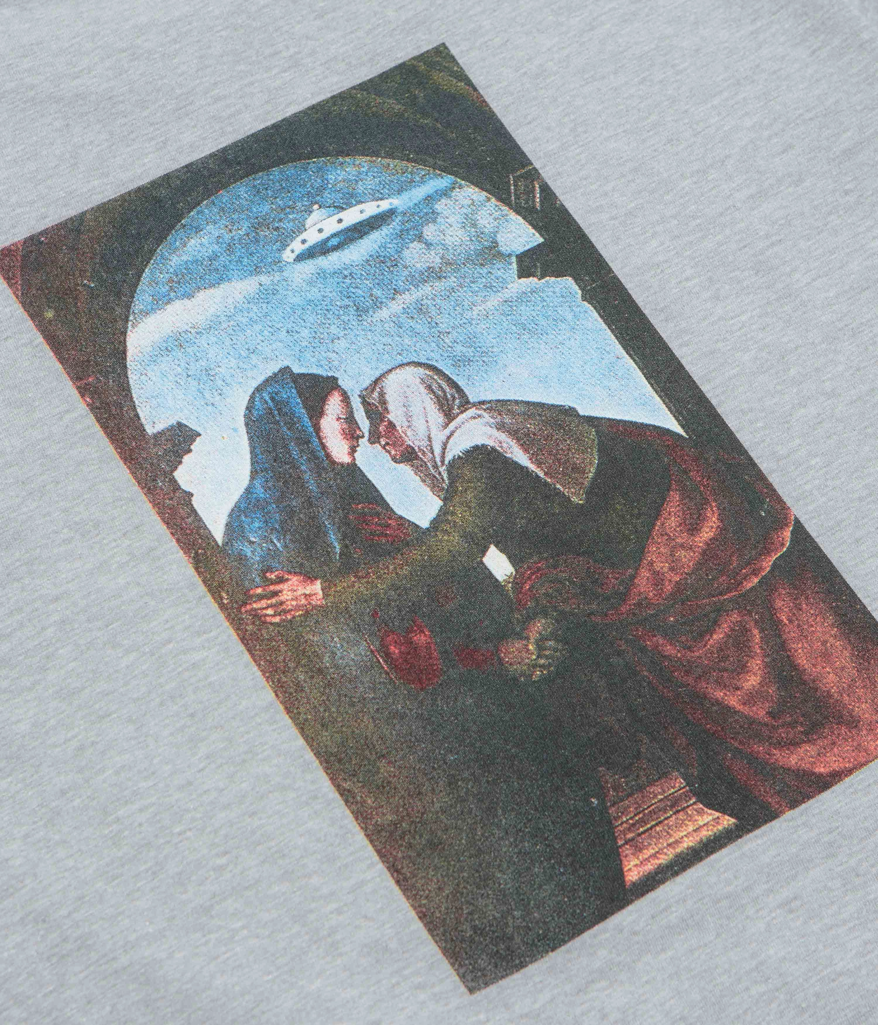 Fucking Awesome Believe T-Shirt - Grey Heather Zipped