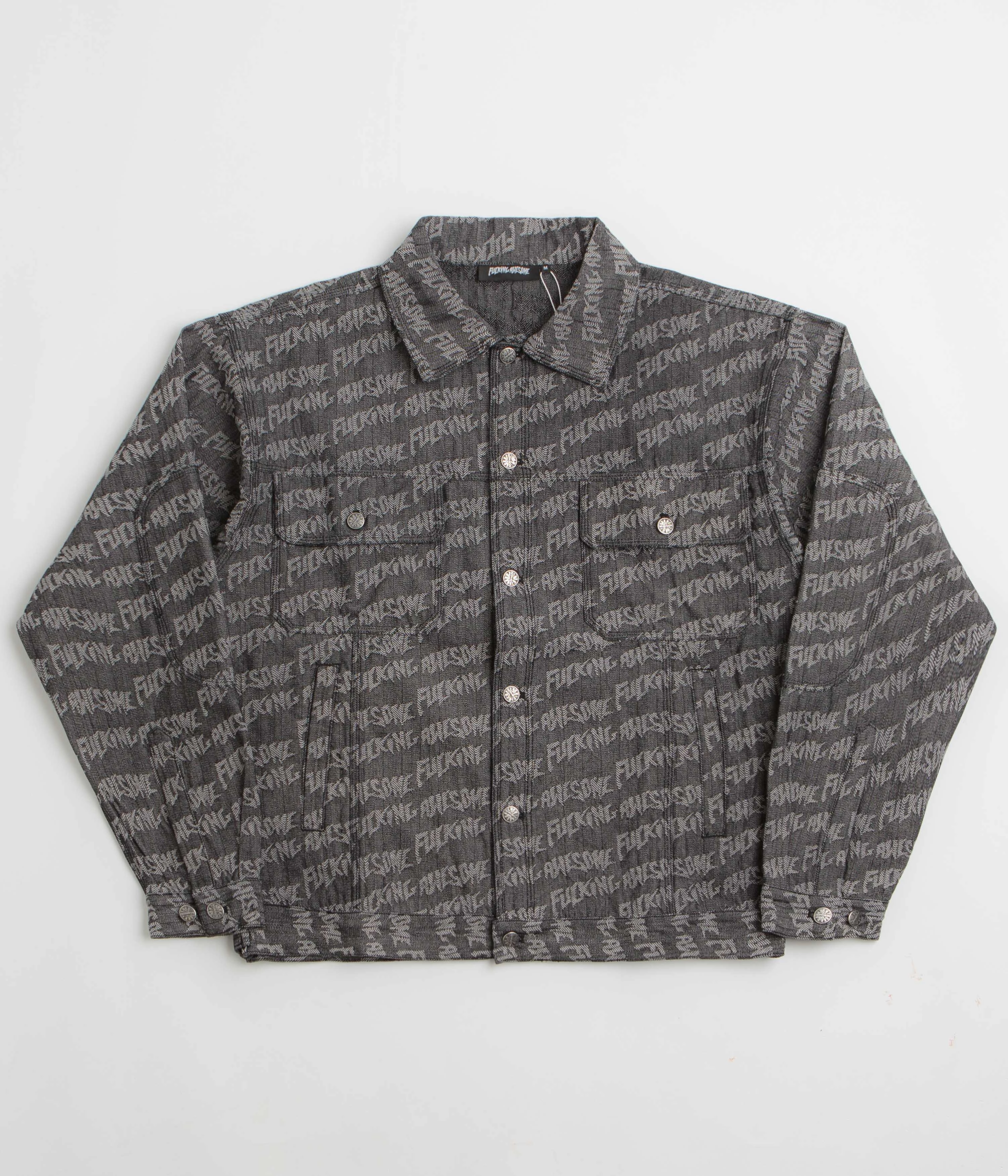 Fucking Awesome Herringbone Work Jacket - Black / Light Grey Booking