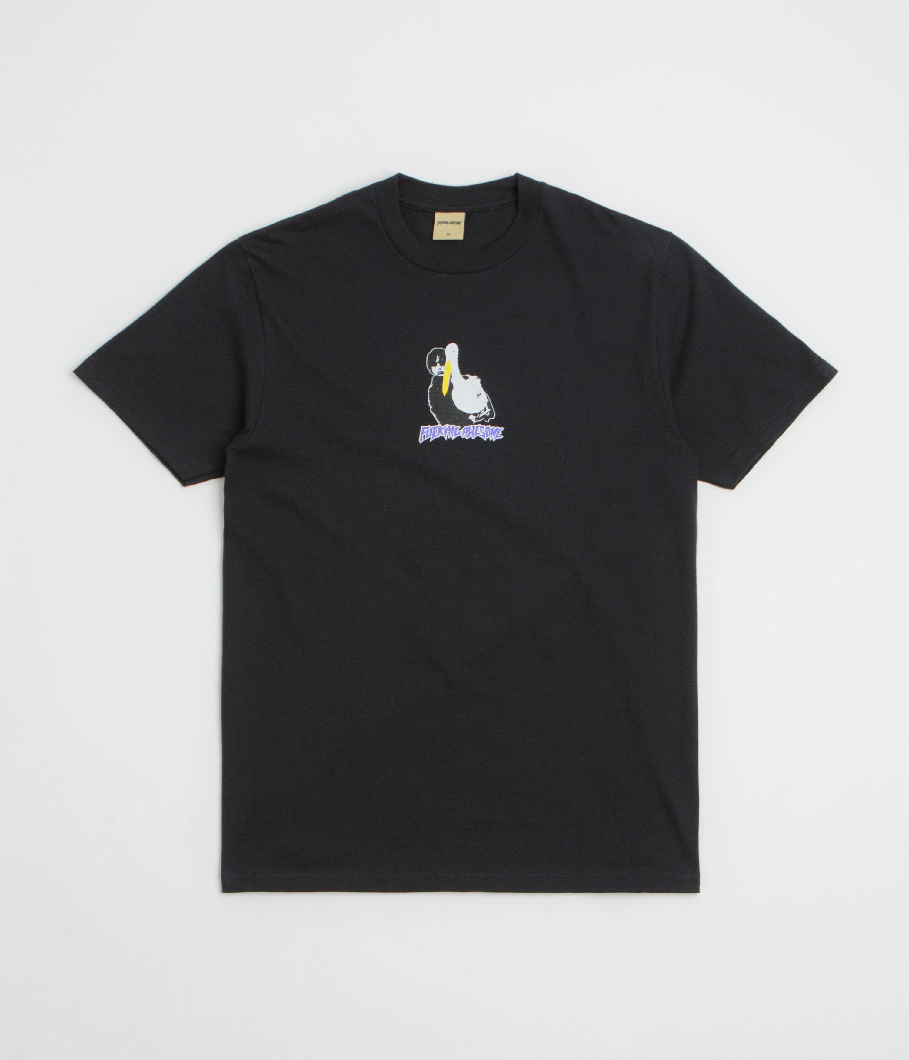 V-Neck Fucking Awesome High Lonesome II T-Shirt - Black