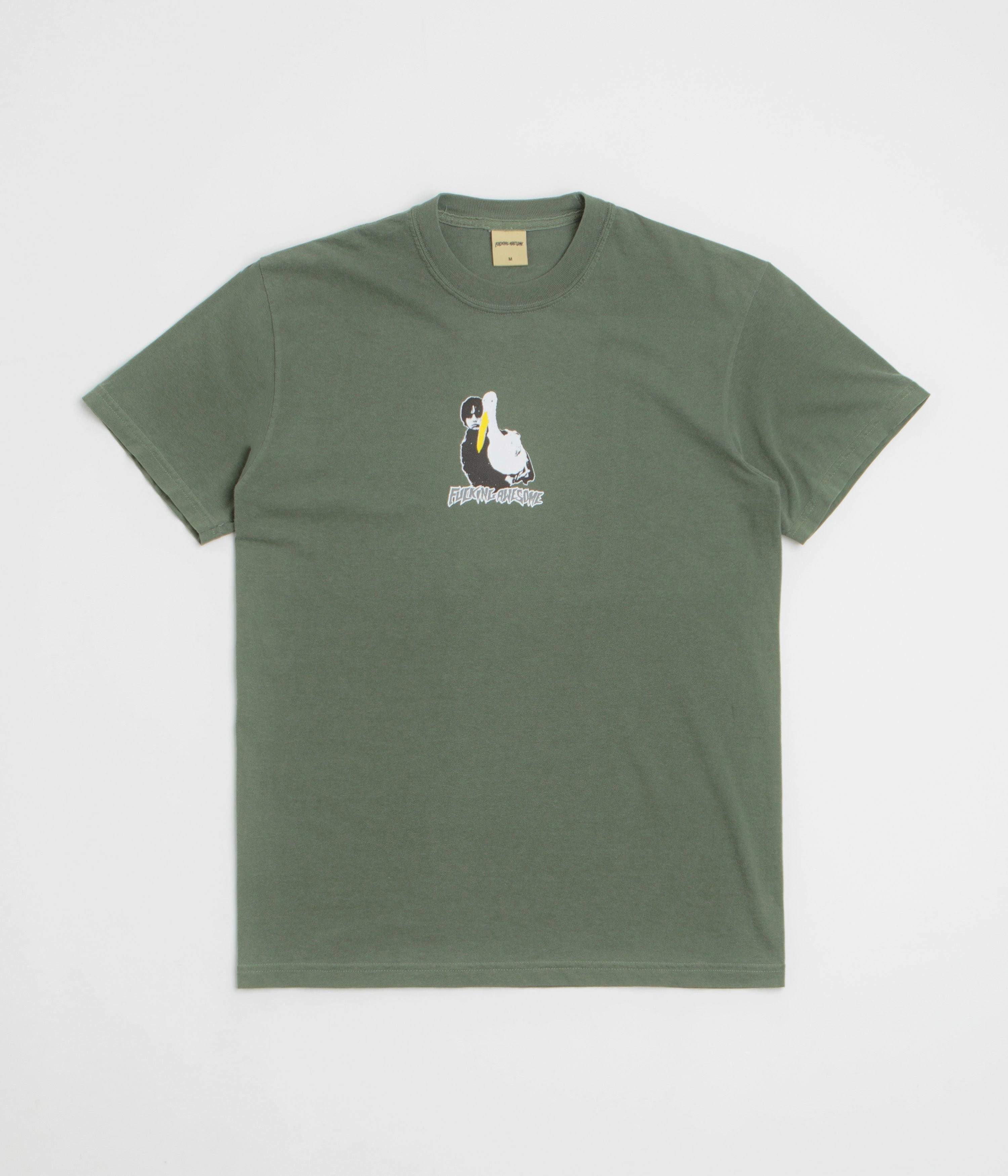 Fucking Awesome High Lonesome II T-Shirt - Moss cropped legs camping venue