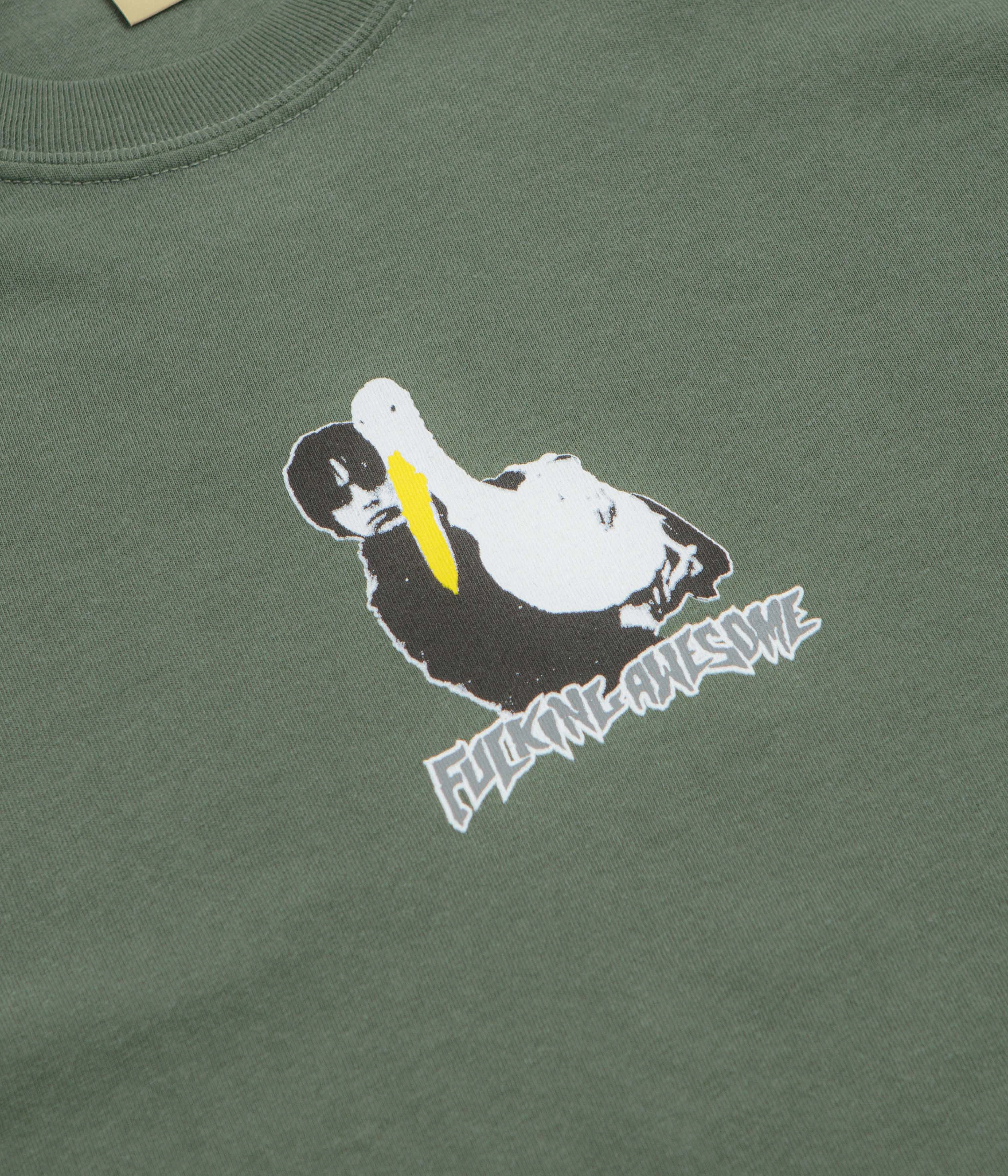 Fucking Awesome High Lonesome II T-Shirt - Moss Machine washable