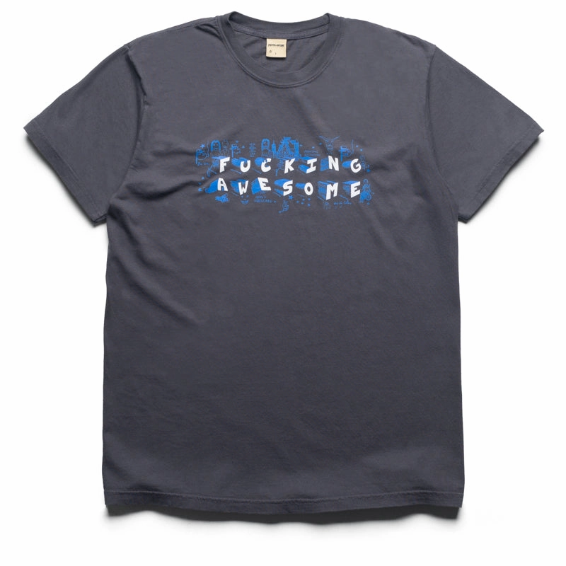 Fucking Awesome Screwball Loco Tee - Pepper bead Printed motif