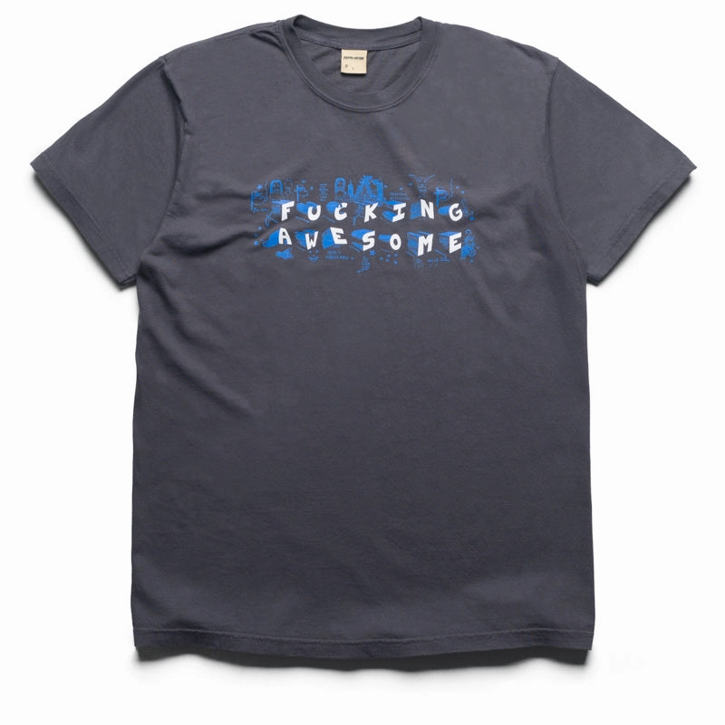 Fucking Awesome Screwball Loco Tee - Pepper Casual-wear Elastic waist