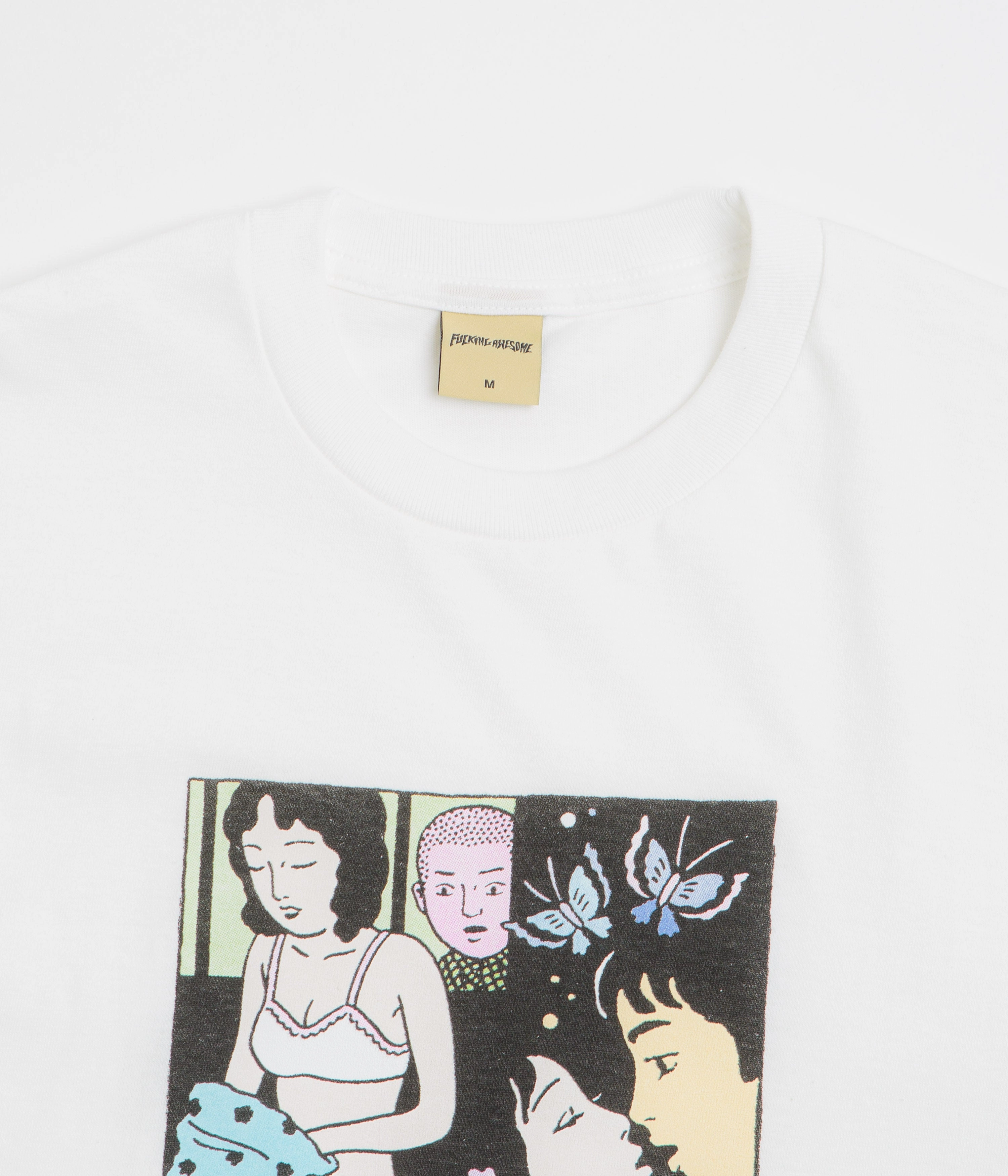 Club Event denim shorts silhouette Fucking Awesome Yoyogi Park T-Shirt - White