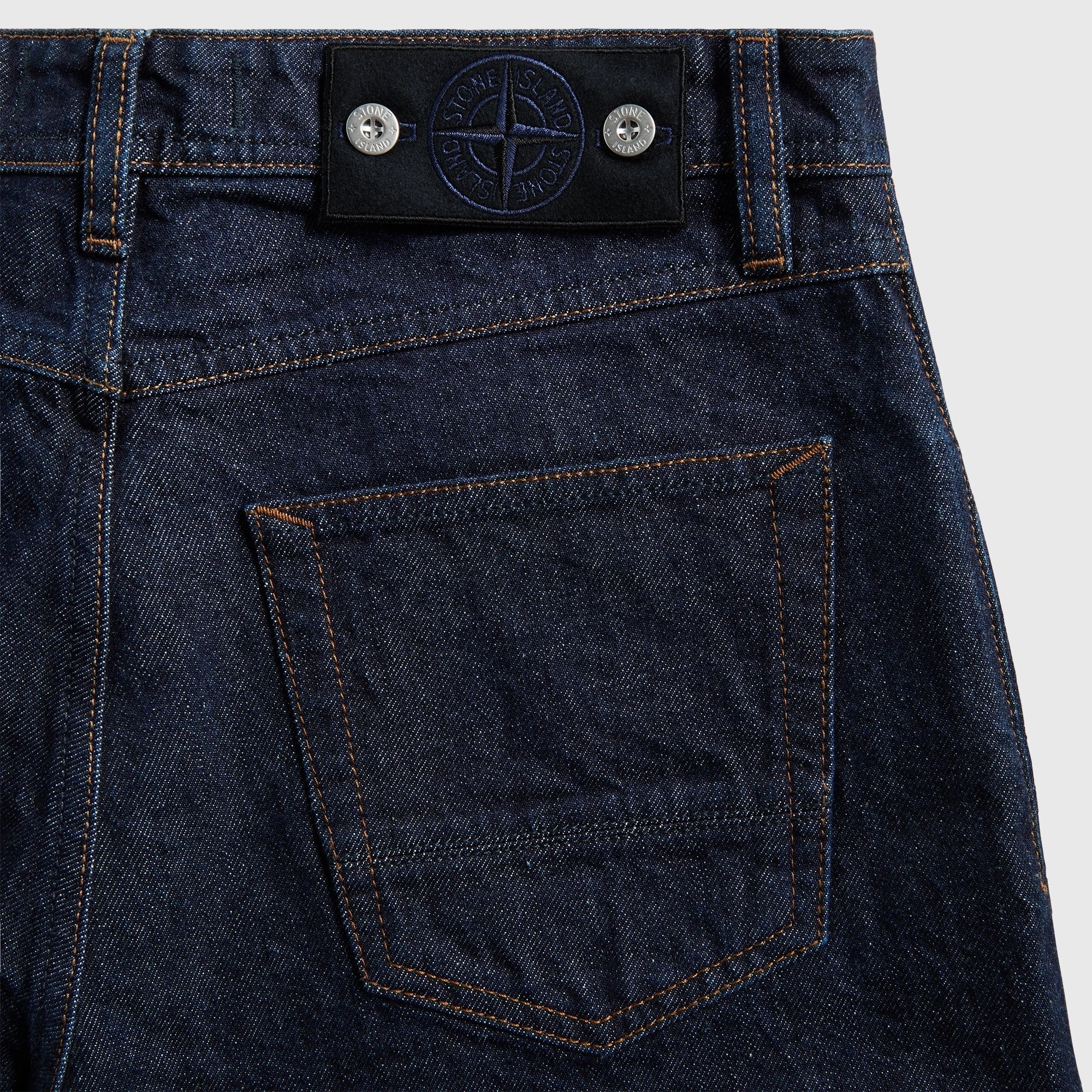 Stone Island Broken Twill Cotton Old Effect Pants - Blue Flexible Movement