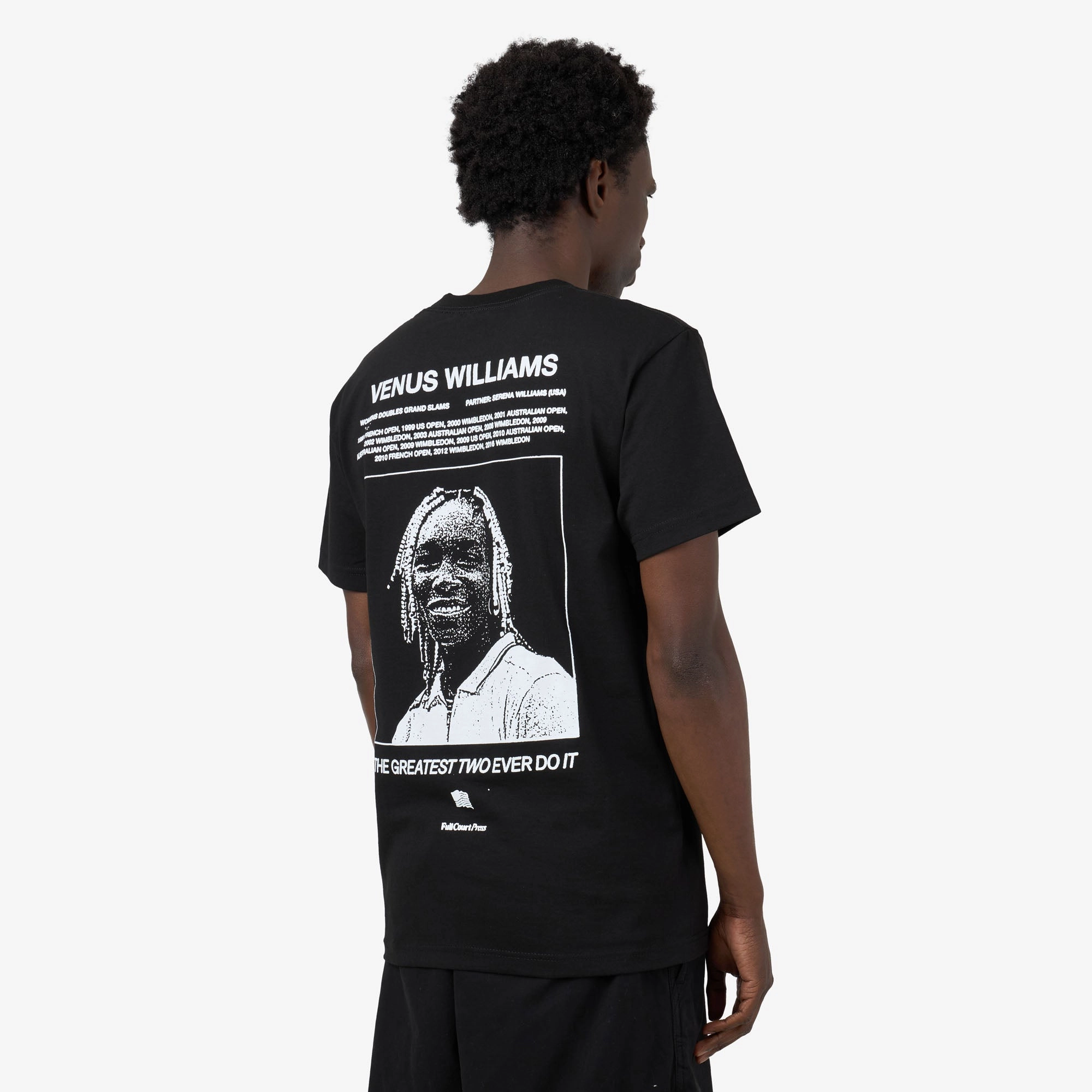 size chart theme park venue Full Court Press Williams T-Shirt Black