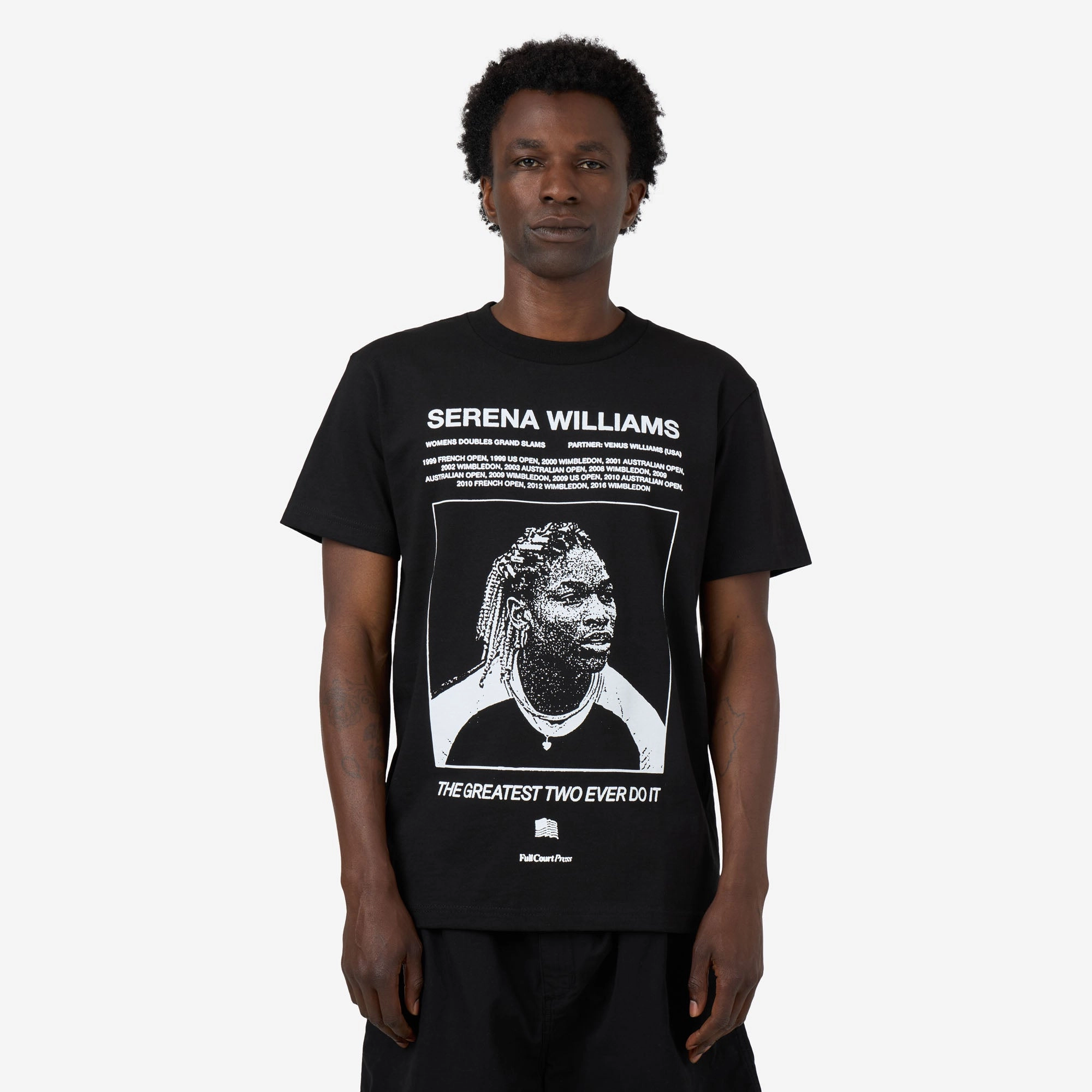 Full Court Press Williams T-Shirt Black Pilates Tubular Body Construction