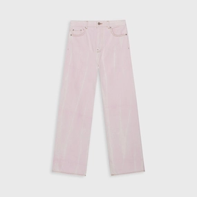 Breath Flex Ganni Overdyed Heavy Denim Izey Pant - Chalk Pink
