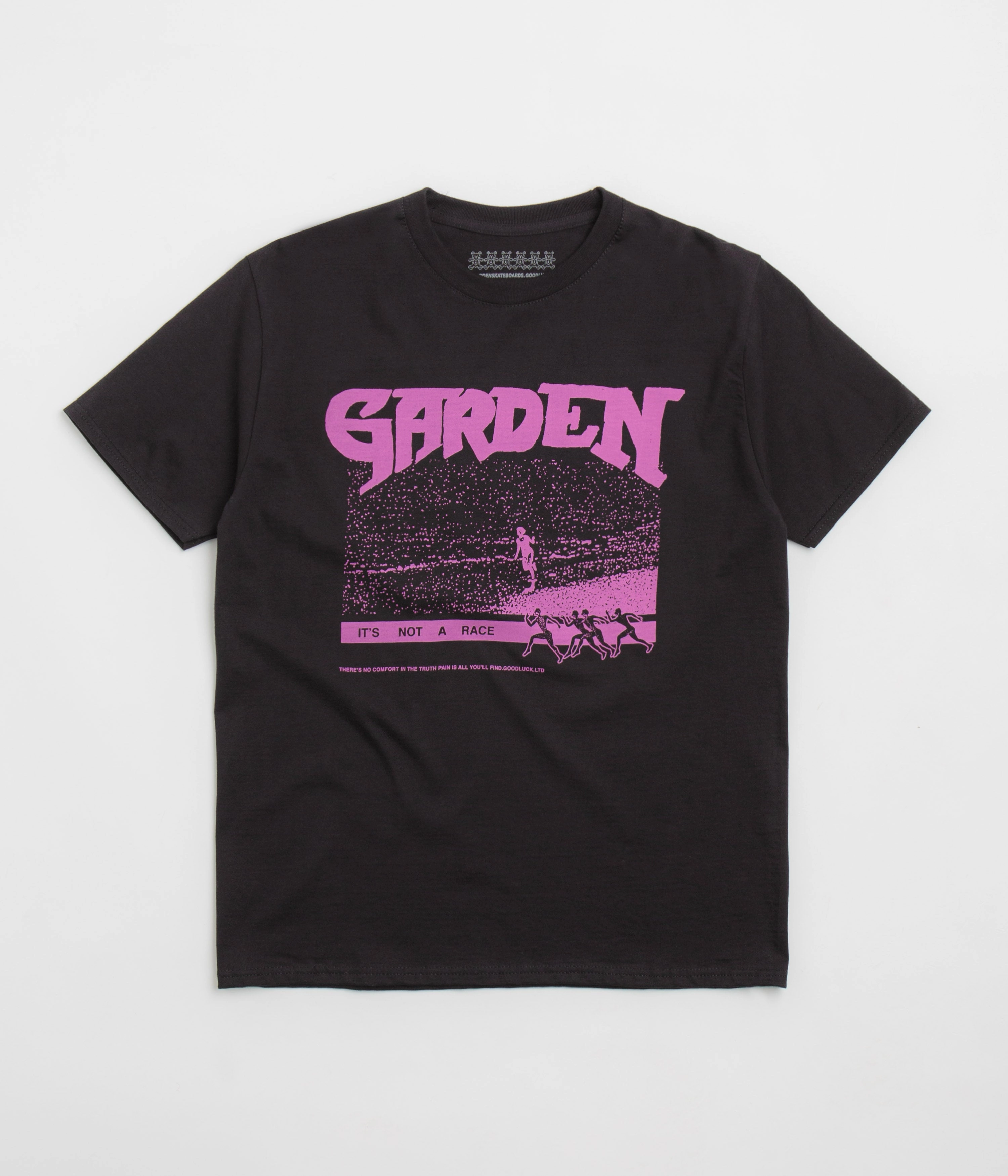 Garden Not A Race T-Shirt - Black / Pink anniversary library event