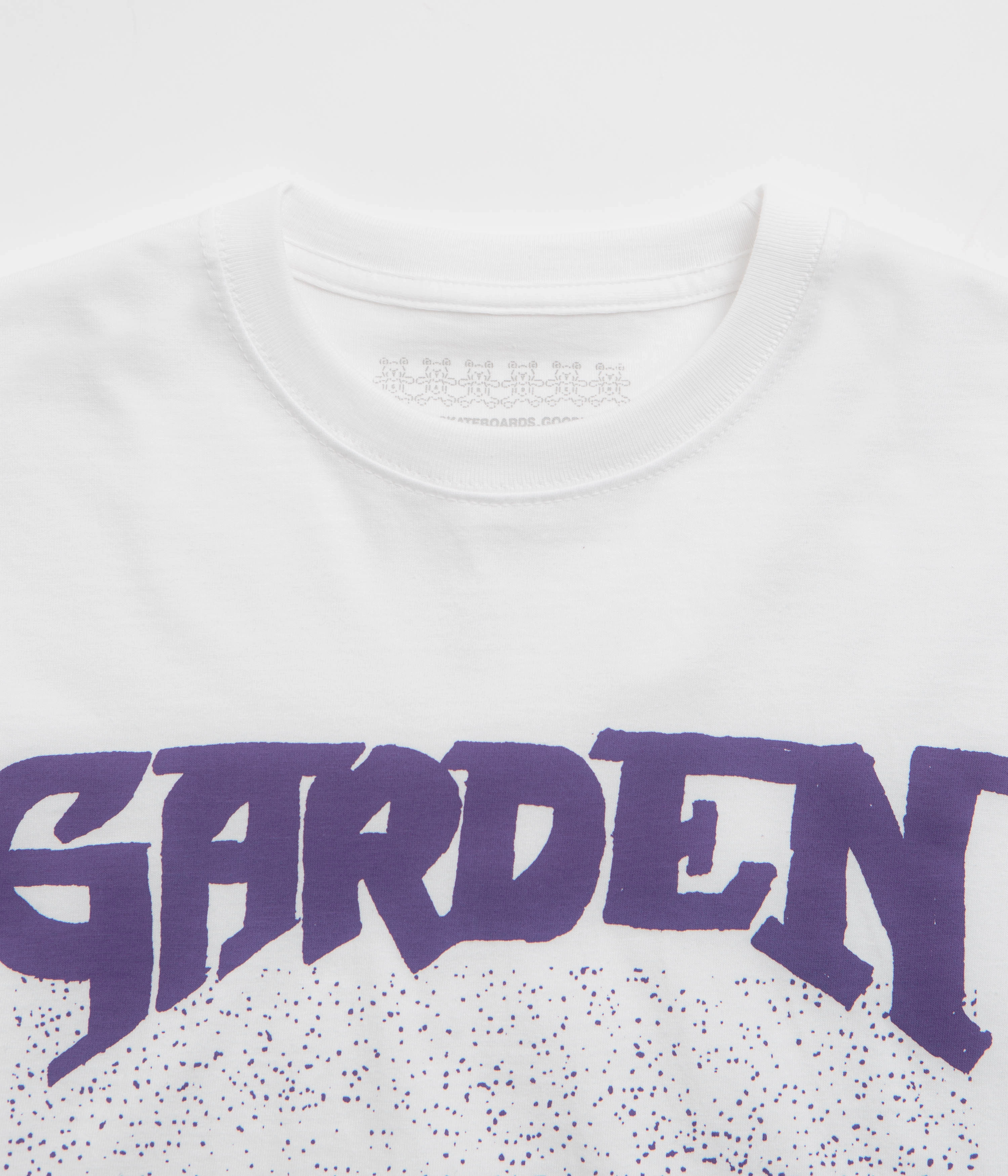 Garden Not A Race T-Shirt - White / Purple adjustable sleeves