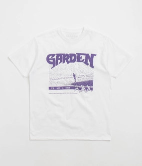 Adjustable hotel Garden Not A Race T-Shirt - White / Purple
