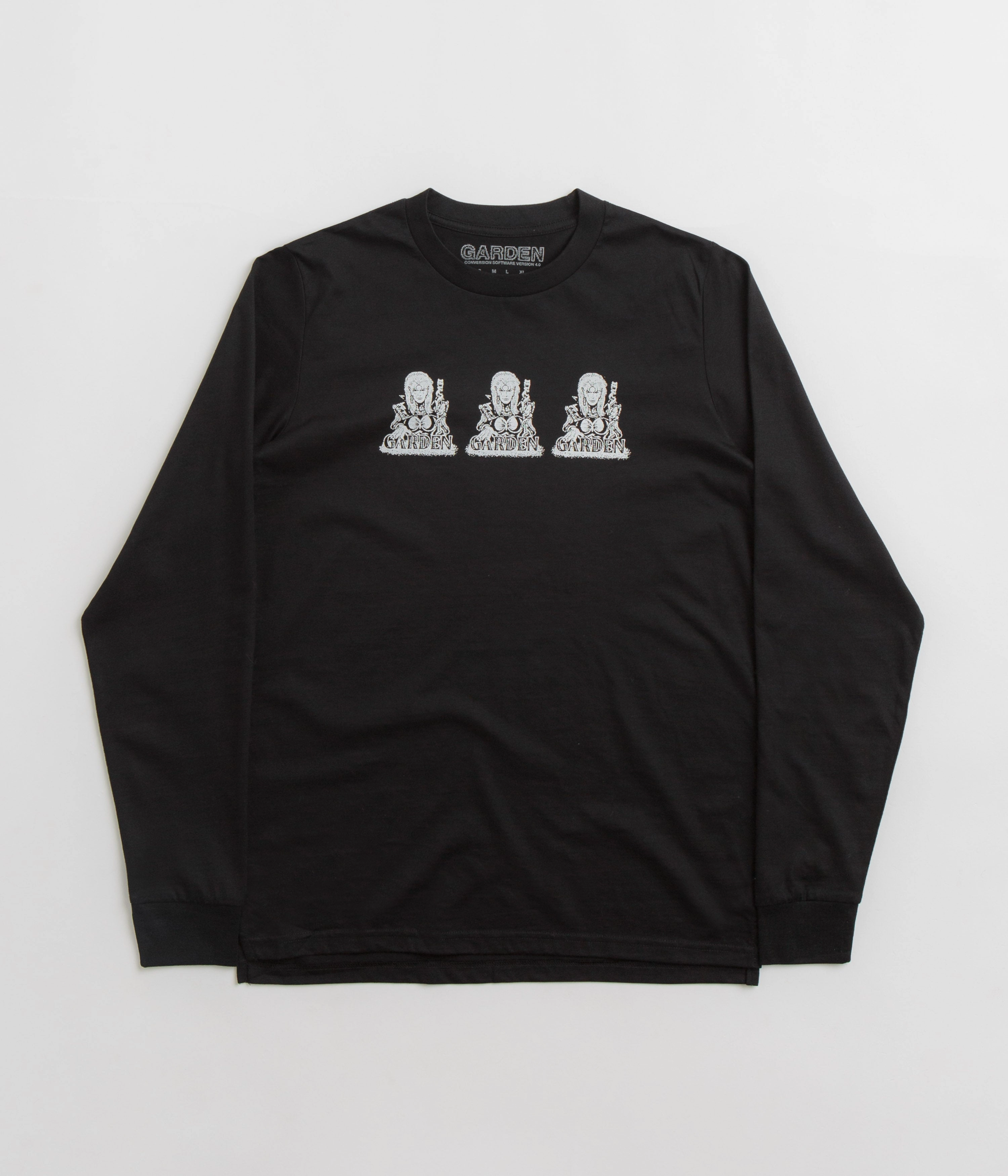 Garden Raiders Long Sleeve T-Shirt - Black plane venue shorts silhouette