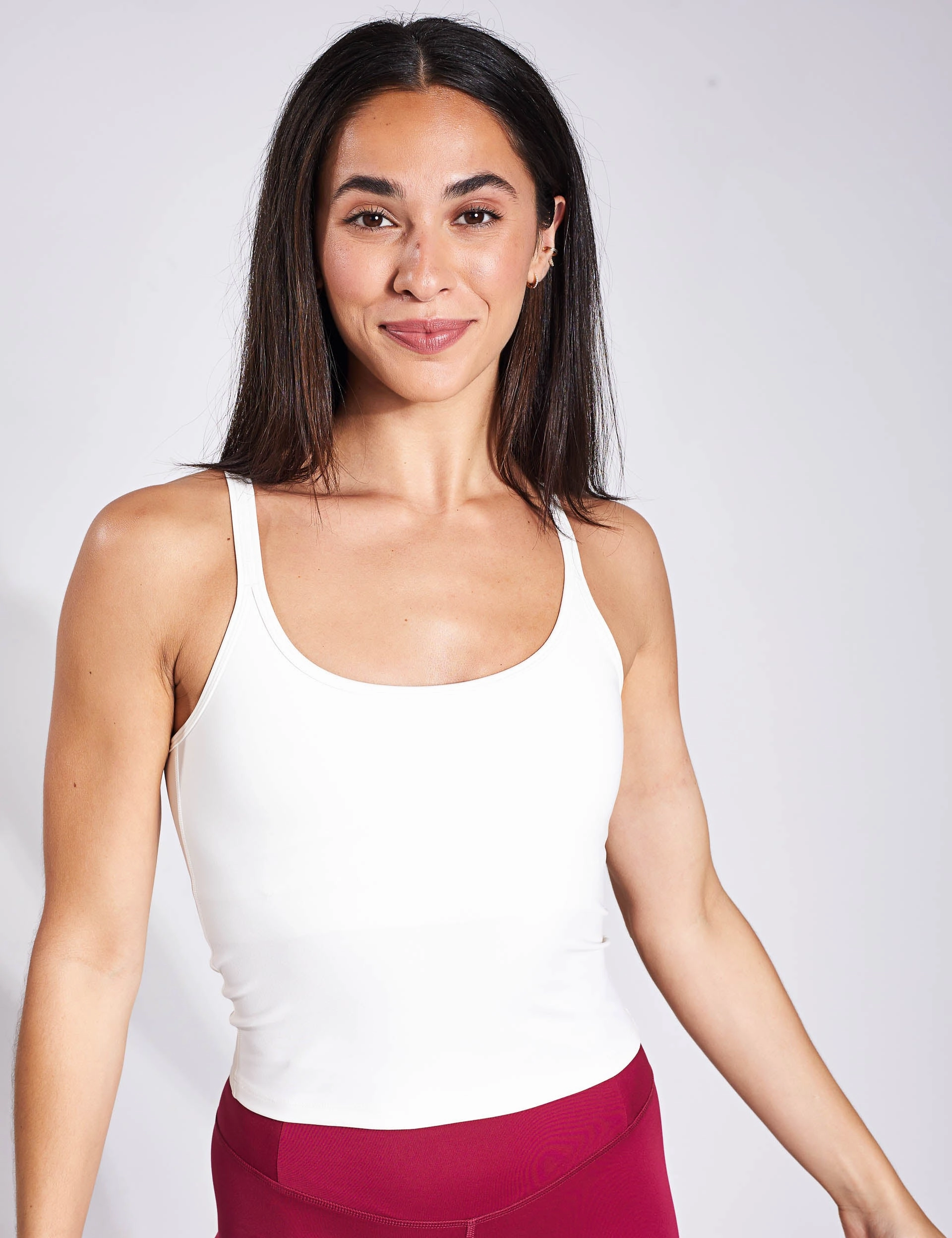Gemma Scoop Tank - Ivory Comfort Focused Design