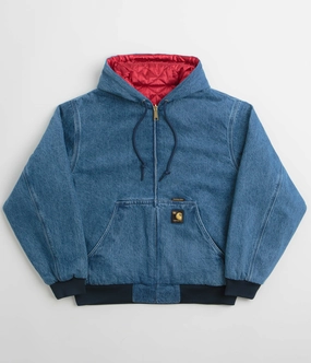 Rugged Gear Neutral Layer Carhartt Denim OG Active Jacket - Blue / USA Red