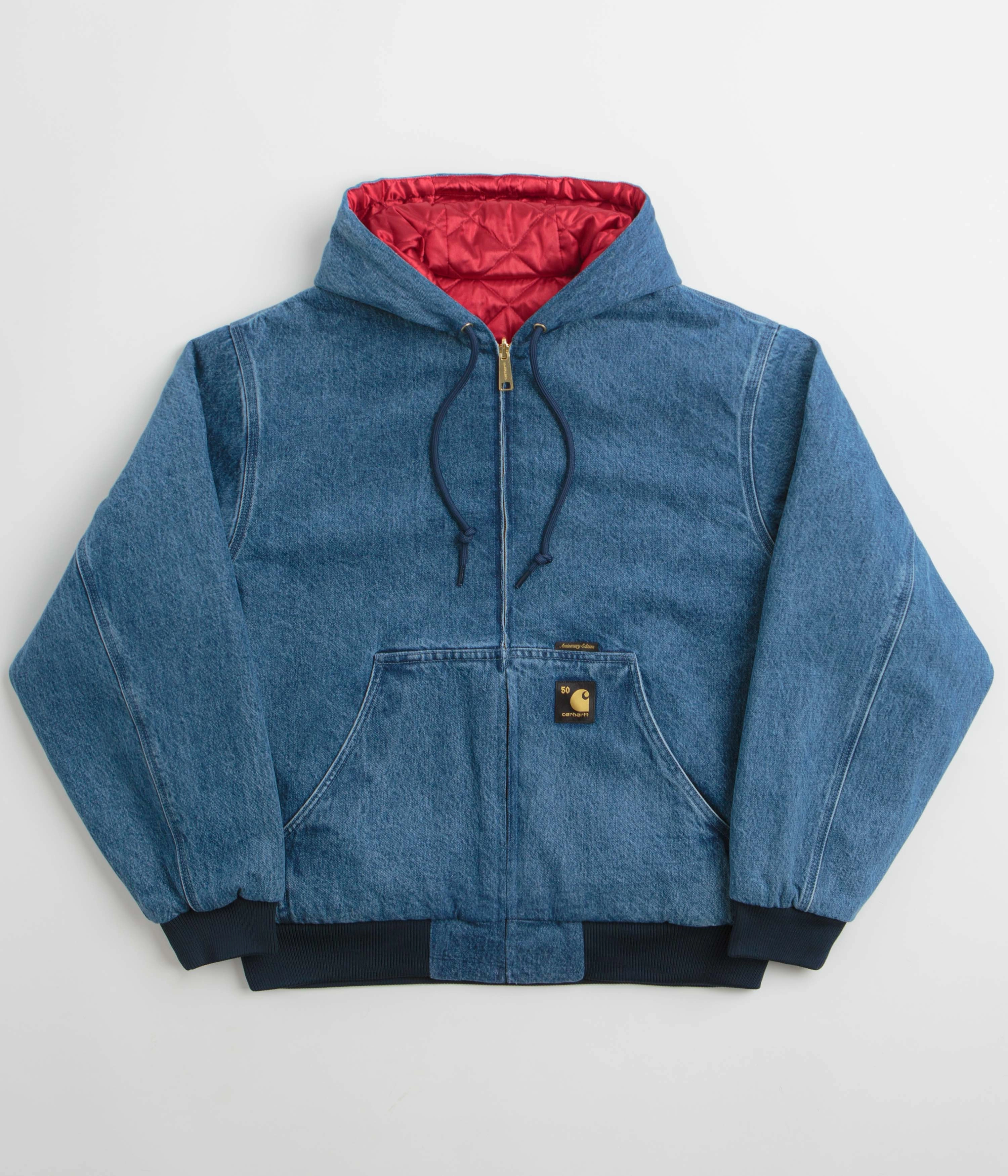 Rugged Gear Neutral Layer Carhartt Denim OG Active Jacket - Blue / USA Red
