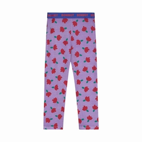 No Pinch Girl's Allover Flowers Legging In Mallow