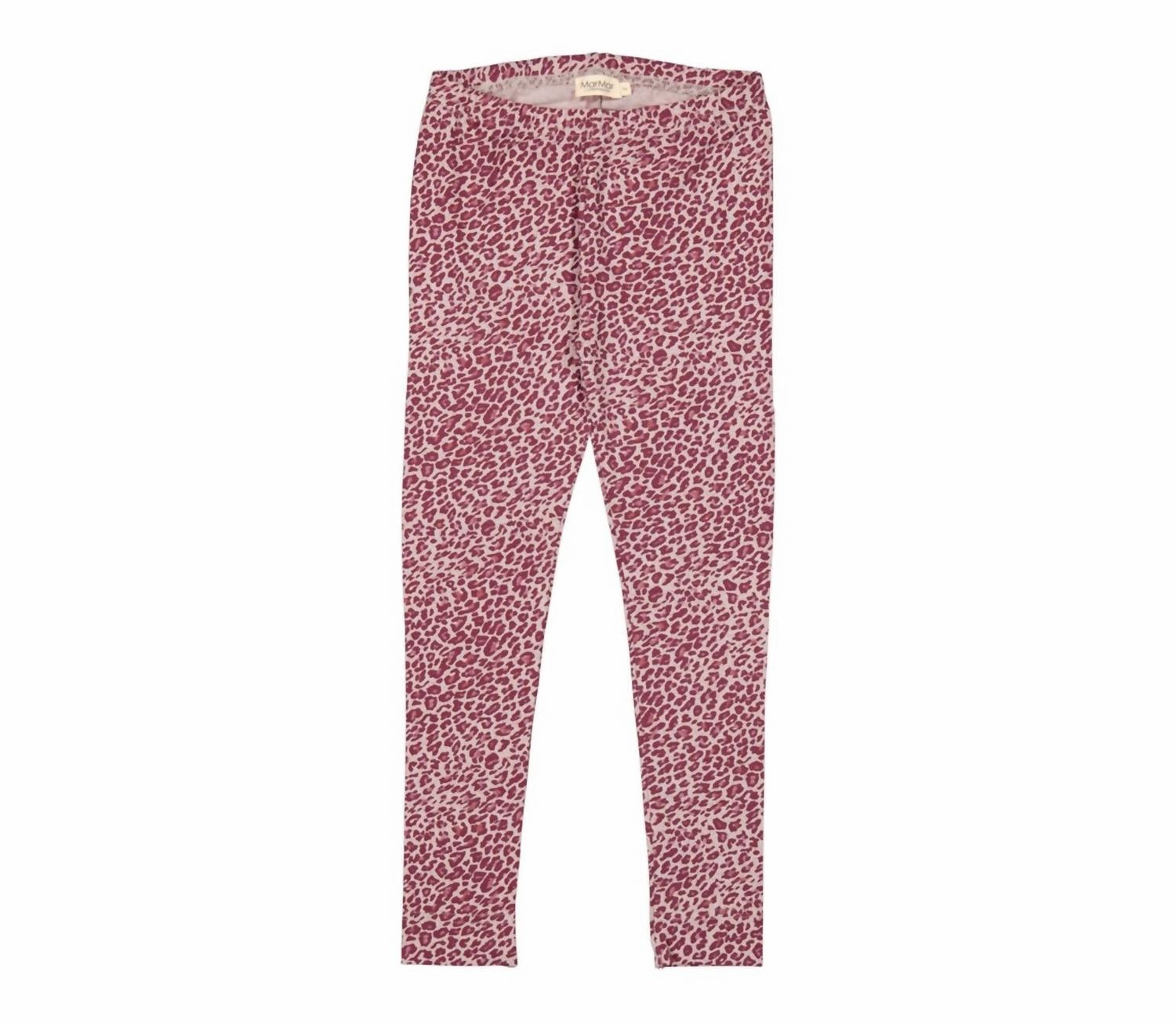 No Sagging Warm Fit Girl's Leo Leggings In Bordeaux
