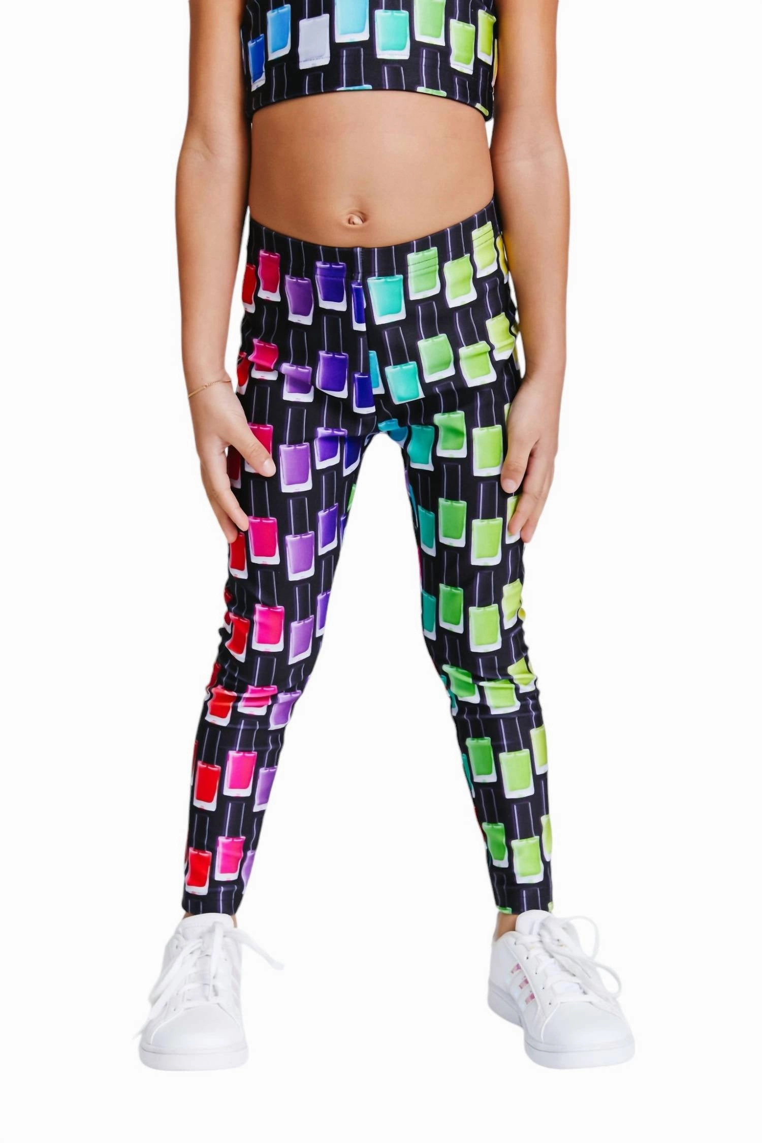 Street Ready Girl's Nail Polish Hi-Shine Legging In Black