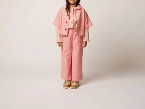 Casual Comfort Fit Girl's Paperbag Pant In Houndstooth