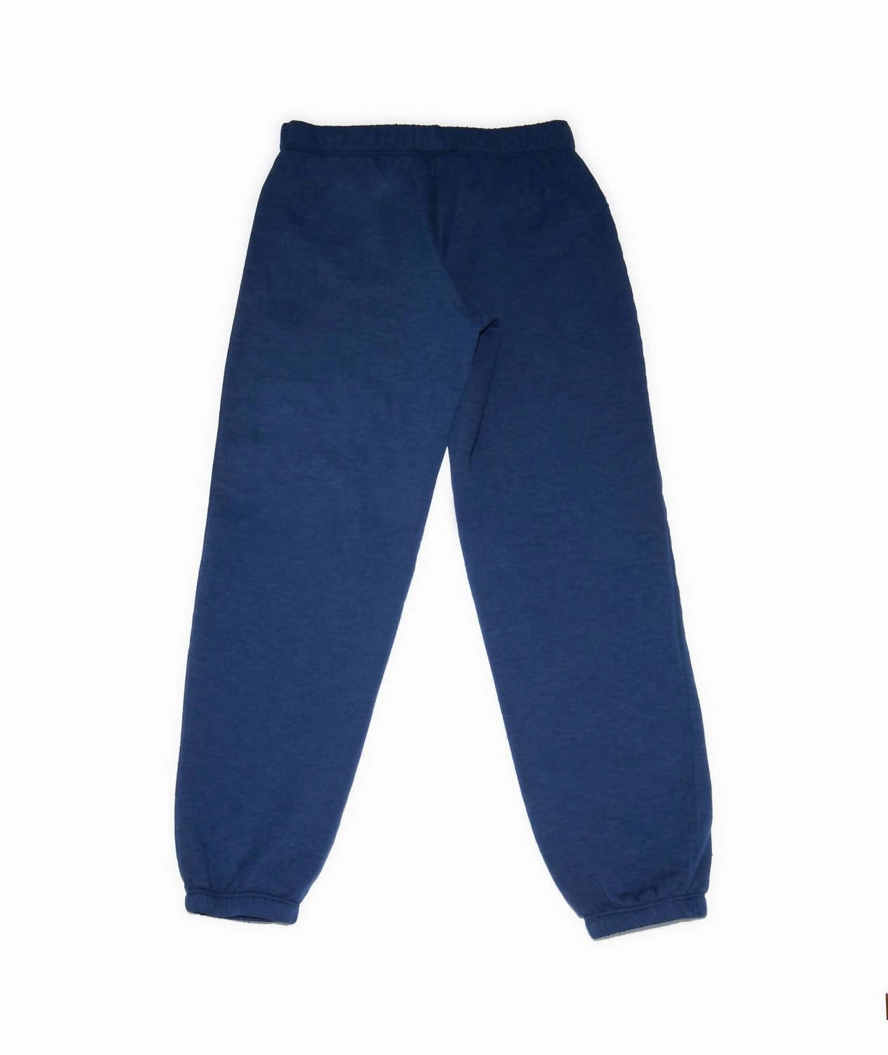 Girl's Puff Varsity Sweatpants In Navy Tear Resistant