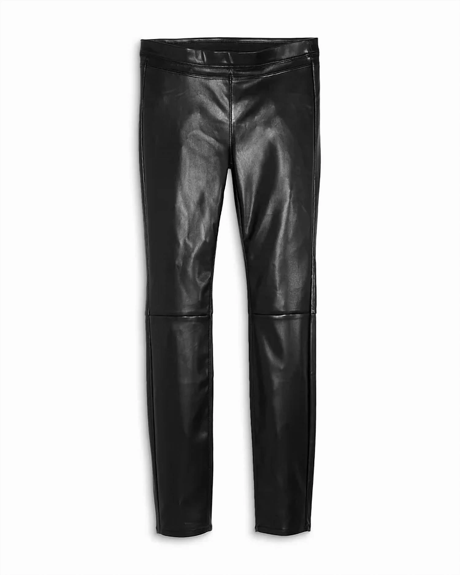 Chilly Day Wear Stay Active Girls' Faux Leather Pants - Big Kid Black