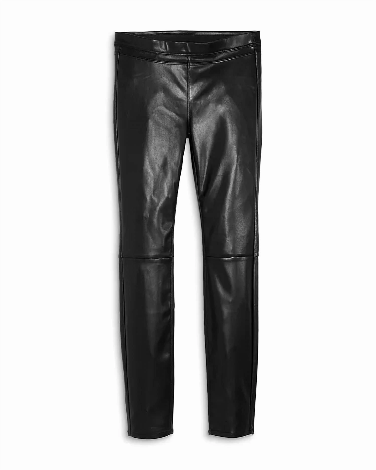 MoistureWicking Girls' Faux Leather Pants - Big Kid Black