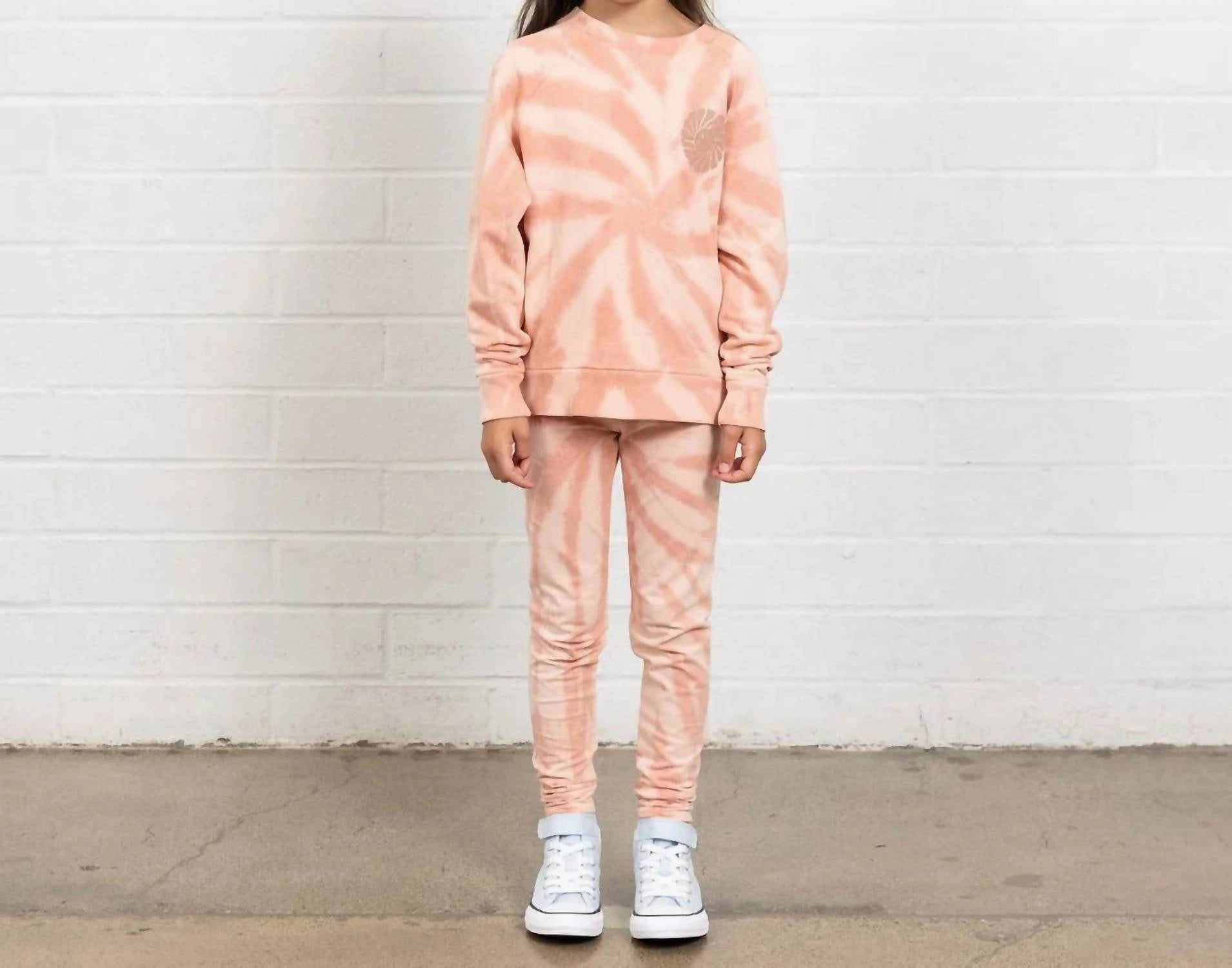 Girls Leggings In Orange Easy Match