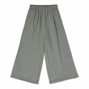 Abrasion resistant Neutral Look Girls Palazzo Pant In Grey
