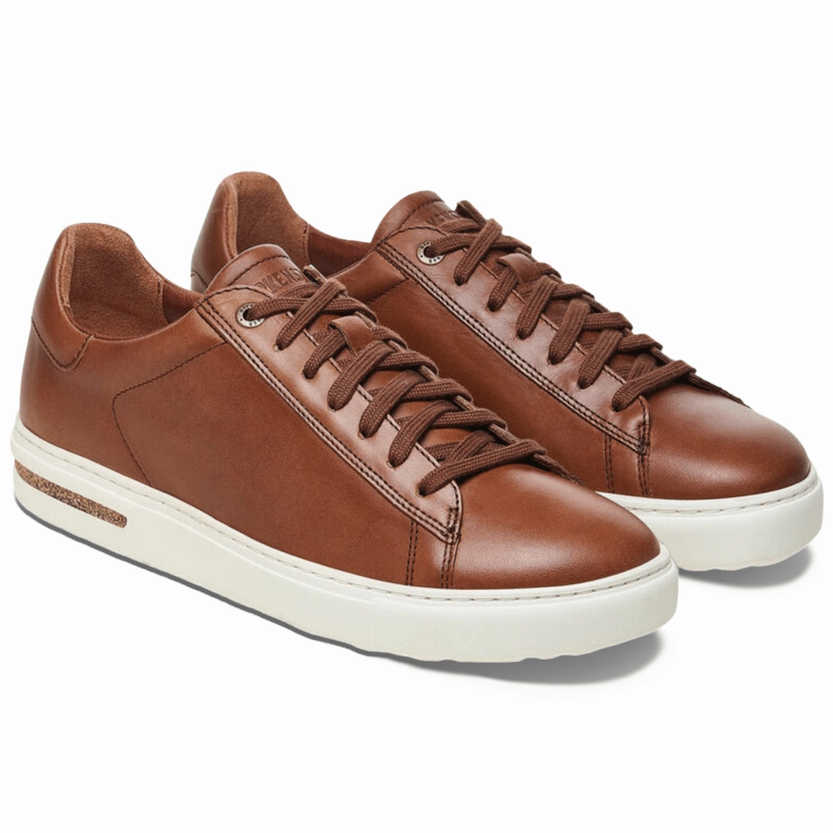 Birkenstock Men's Bend Cognac Leather Comfortable Strapping