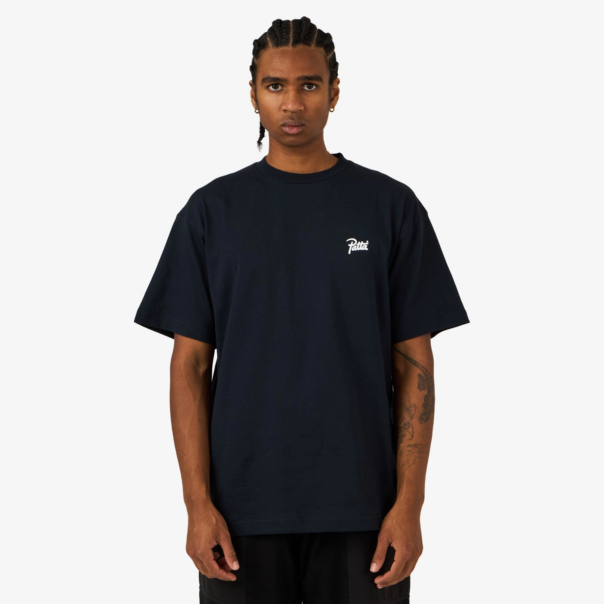 wide legs hook and eye closure Patta Lighters T-Shirt Parisian Night