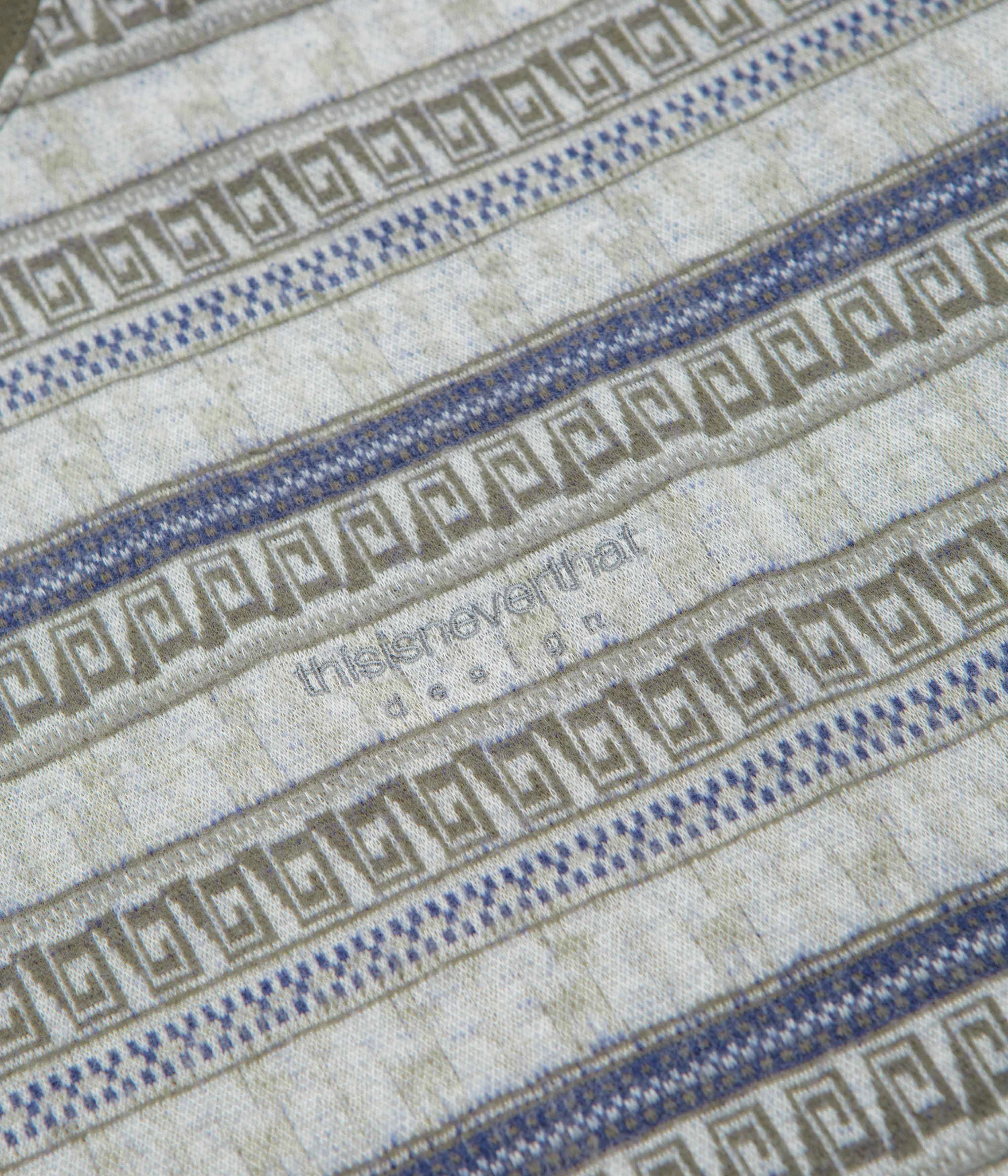 thisisneverthat Pattern Striped Long Sleeve T-Shirt - Ivory shrinkage Sportswear