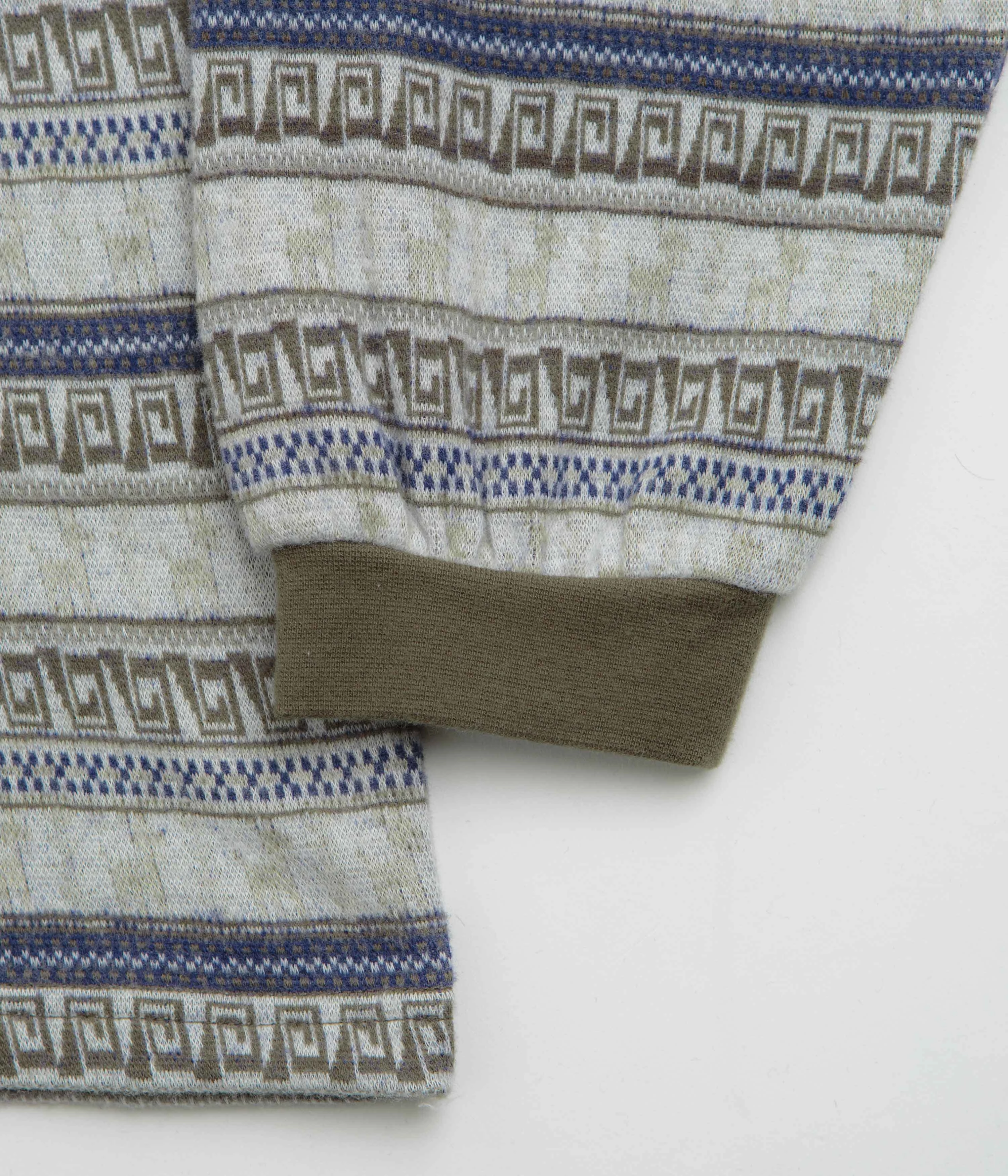 thisisneverthat Pattern Striped Long Sleeve T-Shirt - Ivory stretchability Camping site