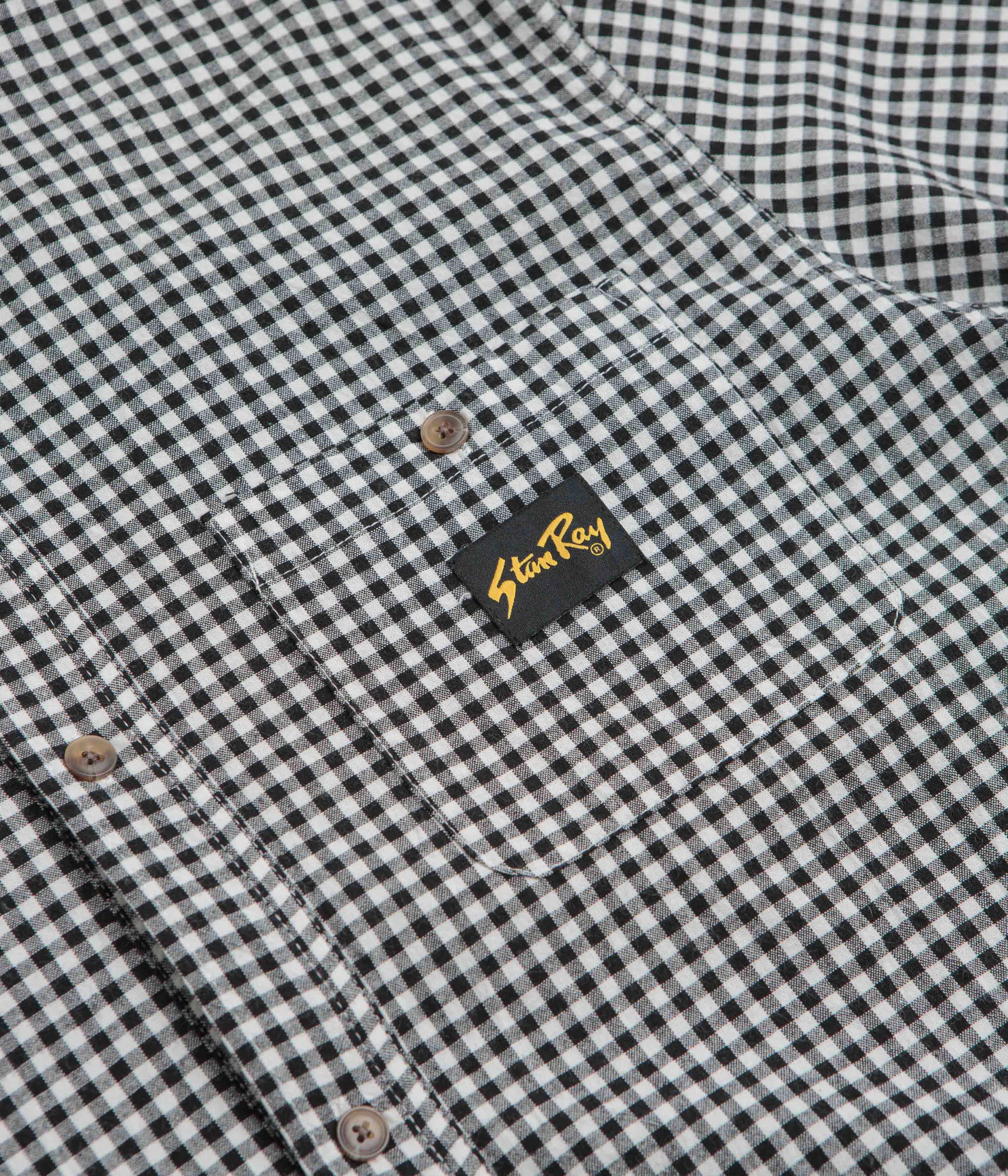 Stan Ray Short Sleeve Flannel Shirt - Shale Check Easy Styling Road Trip Ready