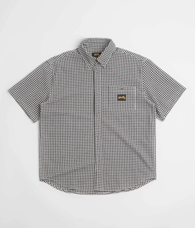 Stan Ray Short Sleeve Flannel Shirt - Shale Check Breathable Cotton