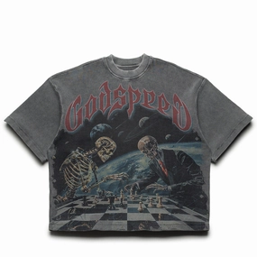 Godspeed New York Checkmate Thermal Tee - Black Wash badminton