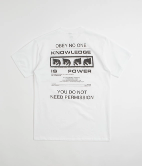 Obey Permission T-Shirt - White outdoor venue