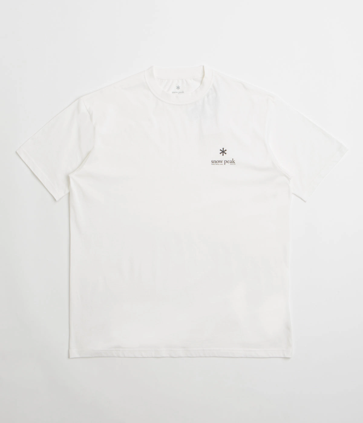 Snow Peak Soft Cotton Relaxed Logo T-Shirt - Off White uniqueness