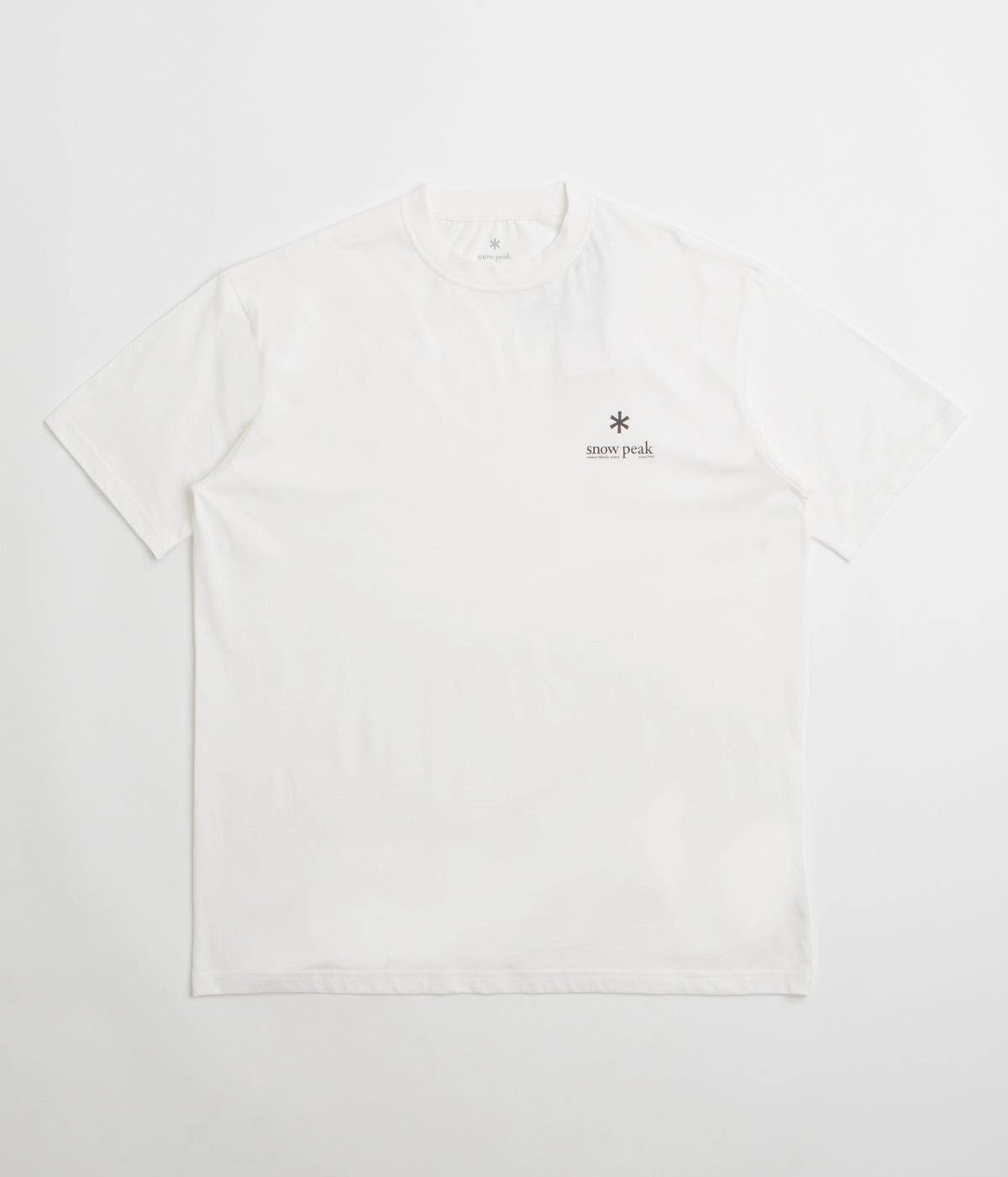 Snow Peak Soft Cotton Relaxed Logo T-Shirt - Off White American size