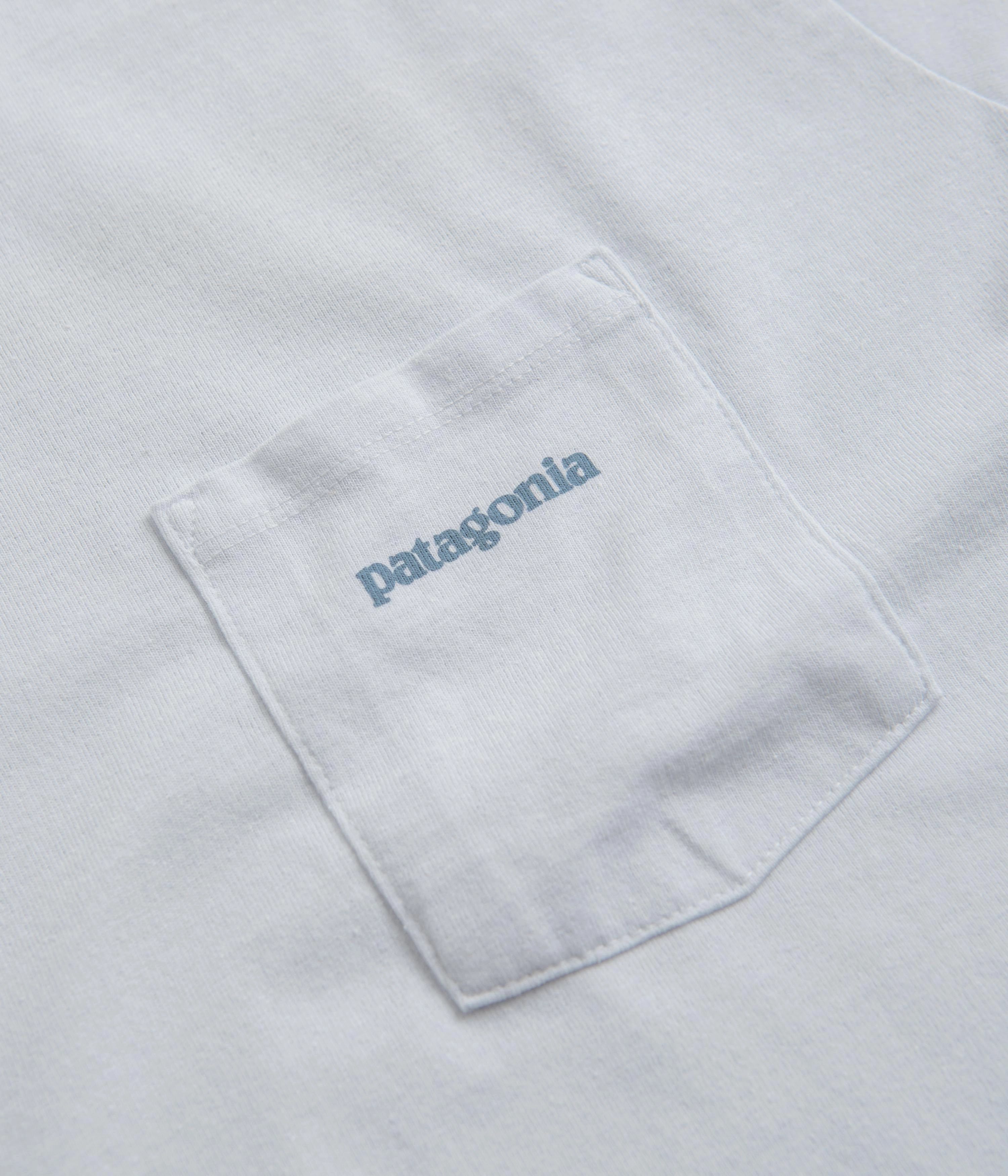 Patagonia Boardshort Logo Pocket Responsibili-Tee T-Shirt - White pom-pom