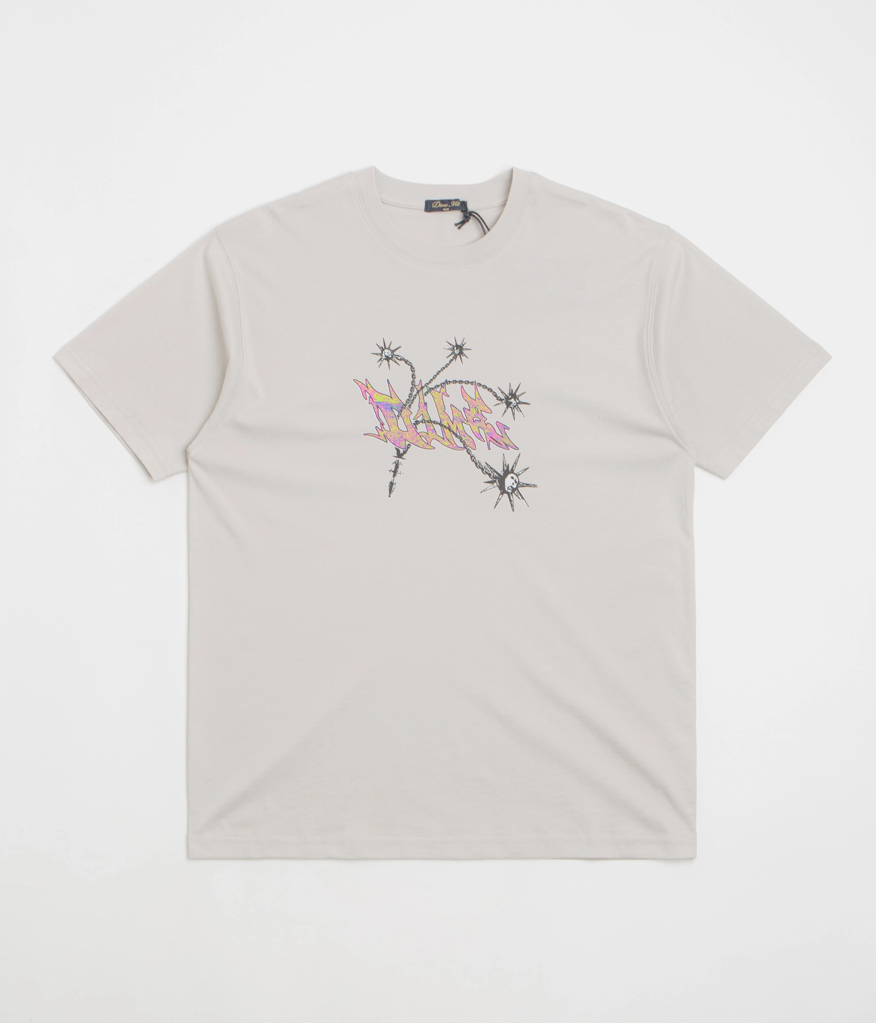 Striped Casual Dime Flail T-Shirt - Cement