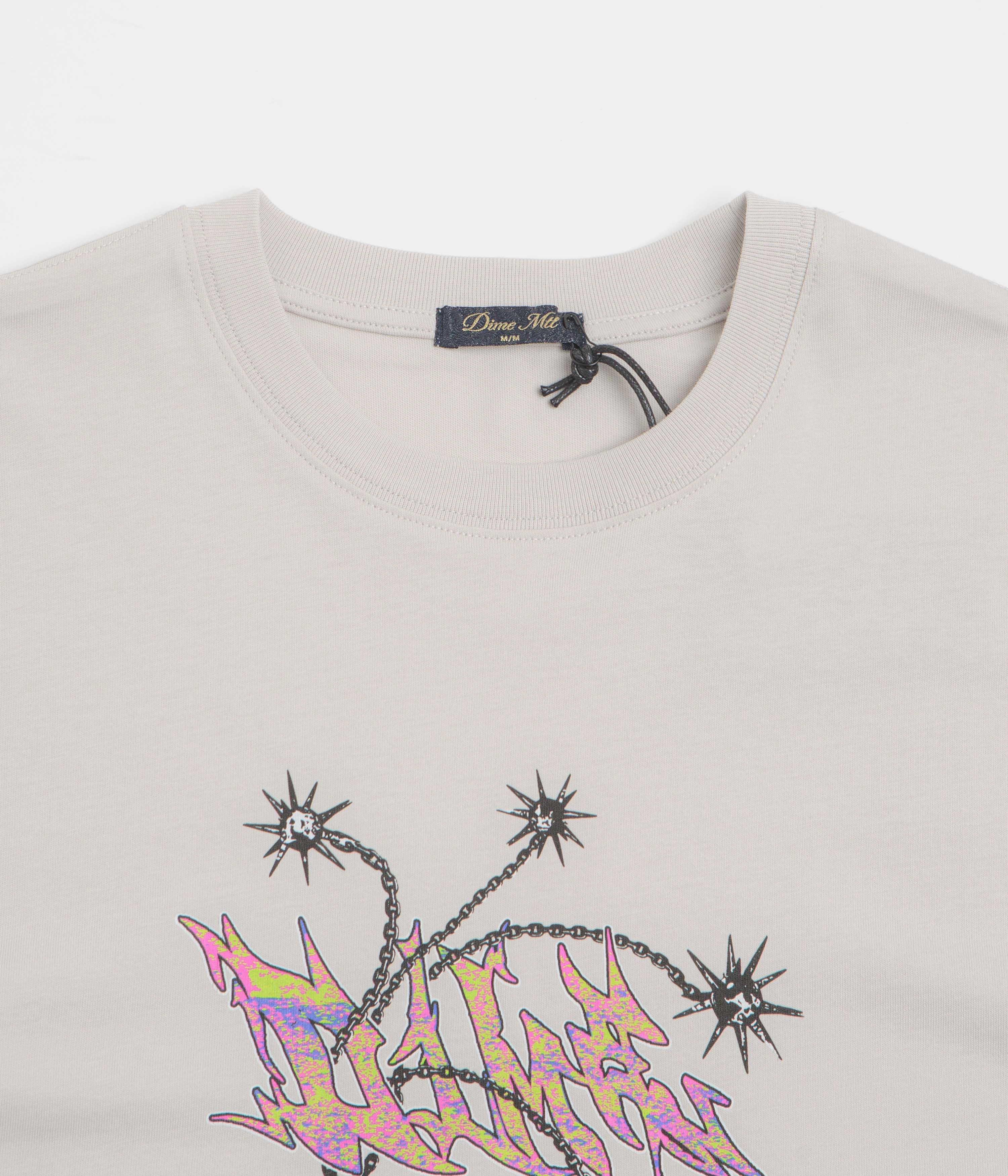 Skinny hospital event Dime Flail T-Shirt - Cement