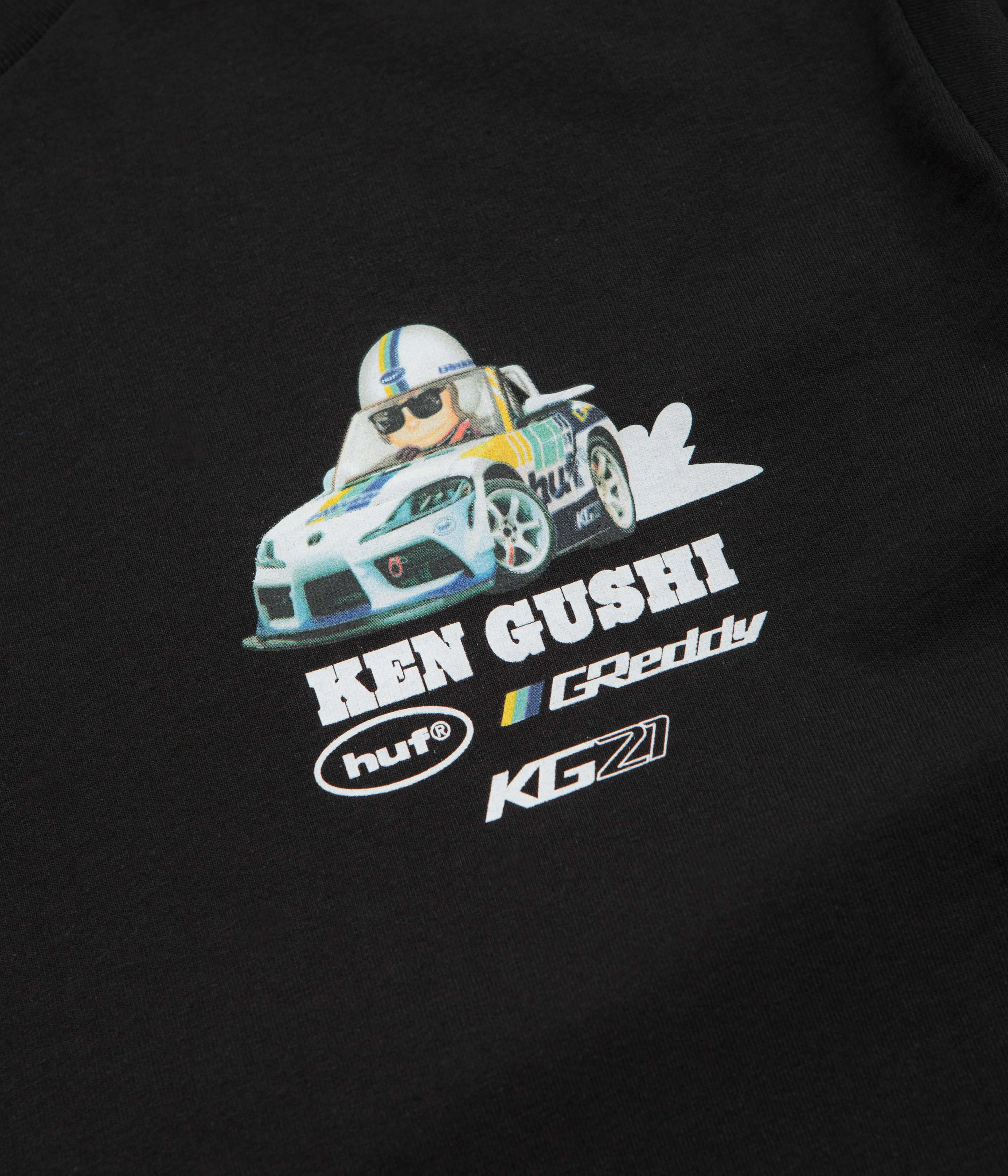 functionality cabin venue HUF x GReddy Gushi T-Shirt - Black