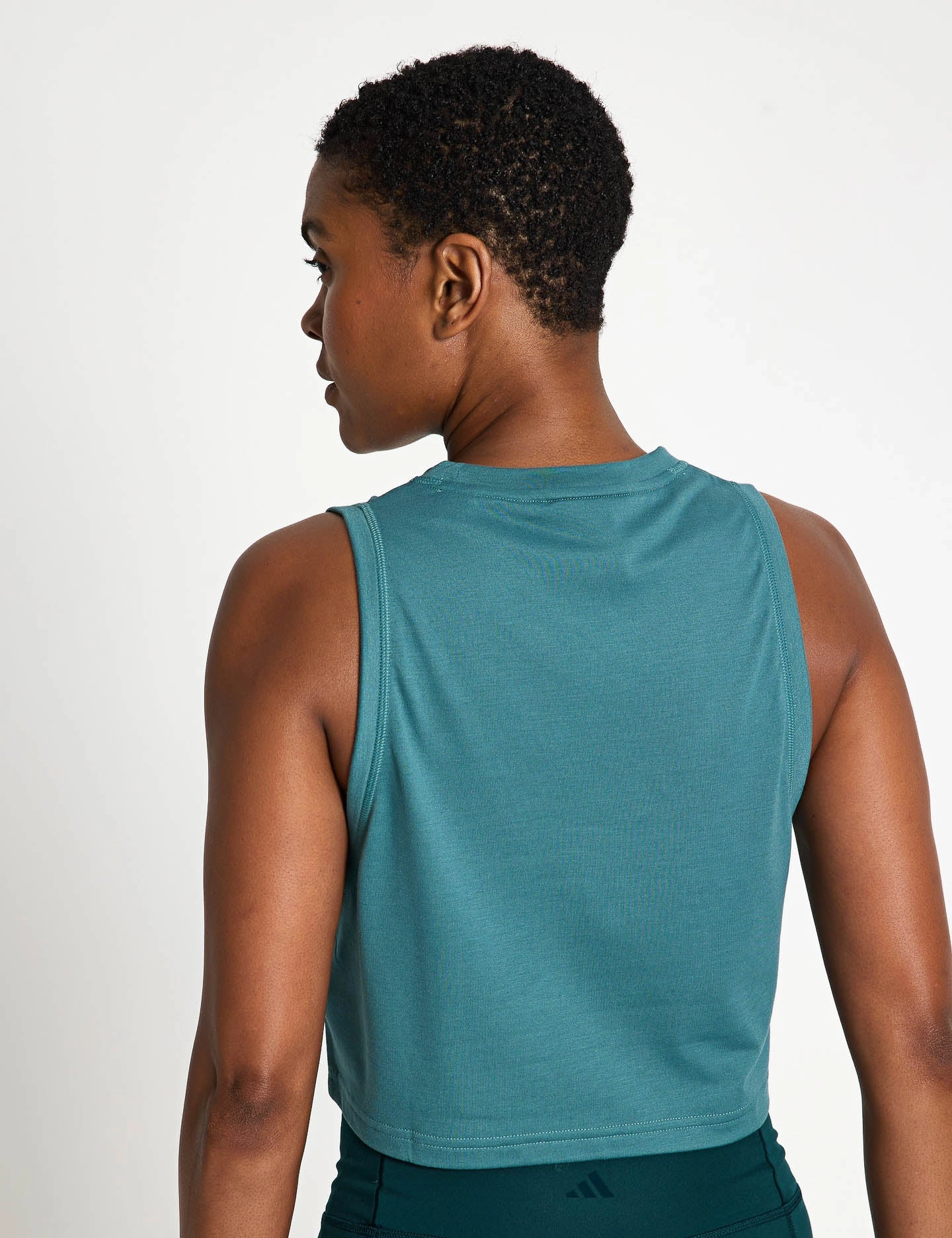 Train Essentials Boxy Workout Tank Top - Preloved Teal industrial workers Tele - operated