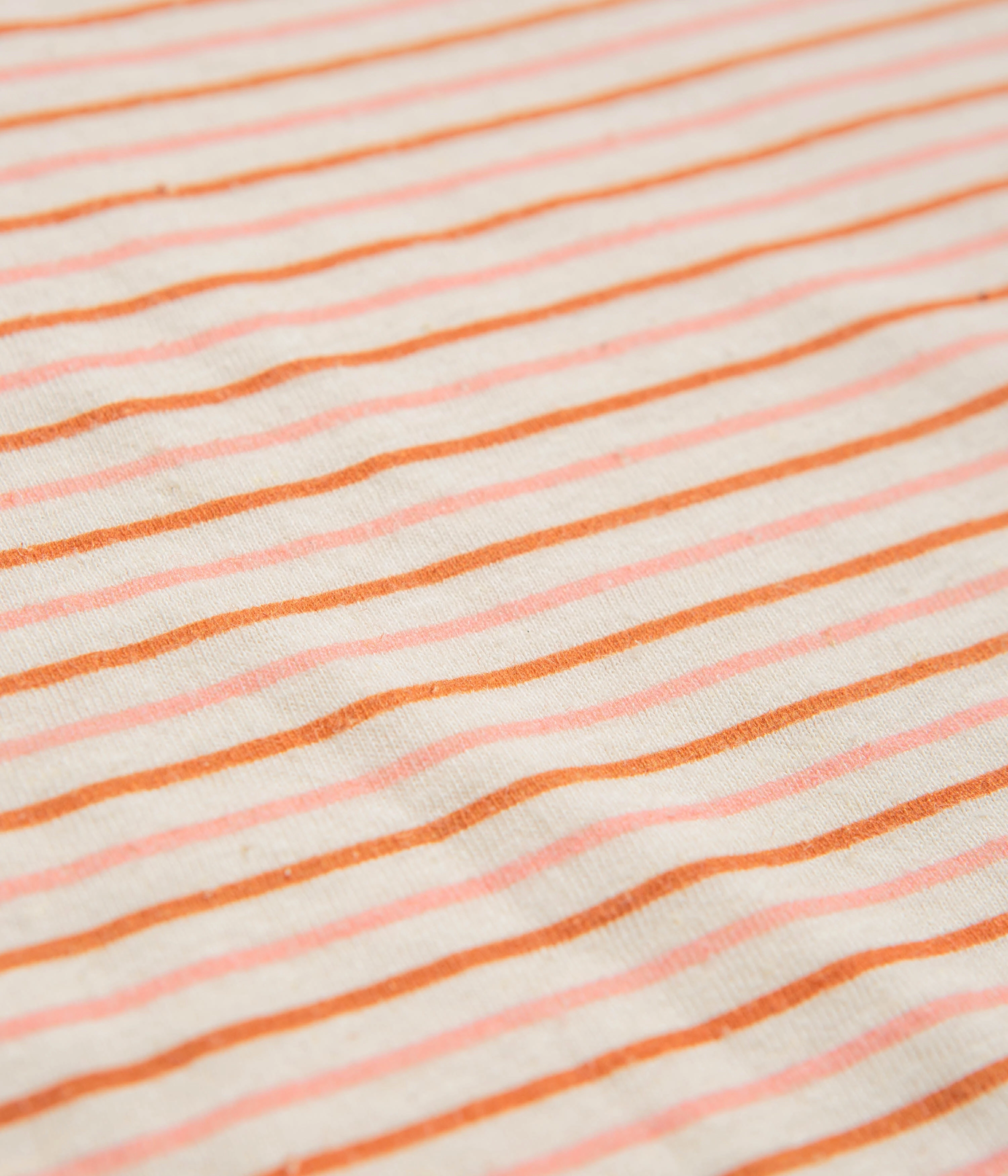 Mollusk Womens Ringer T-Shirt - Pink Stripe pajama pants silhouette