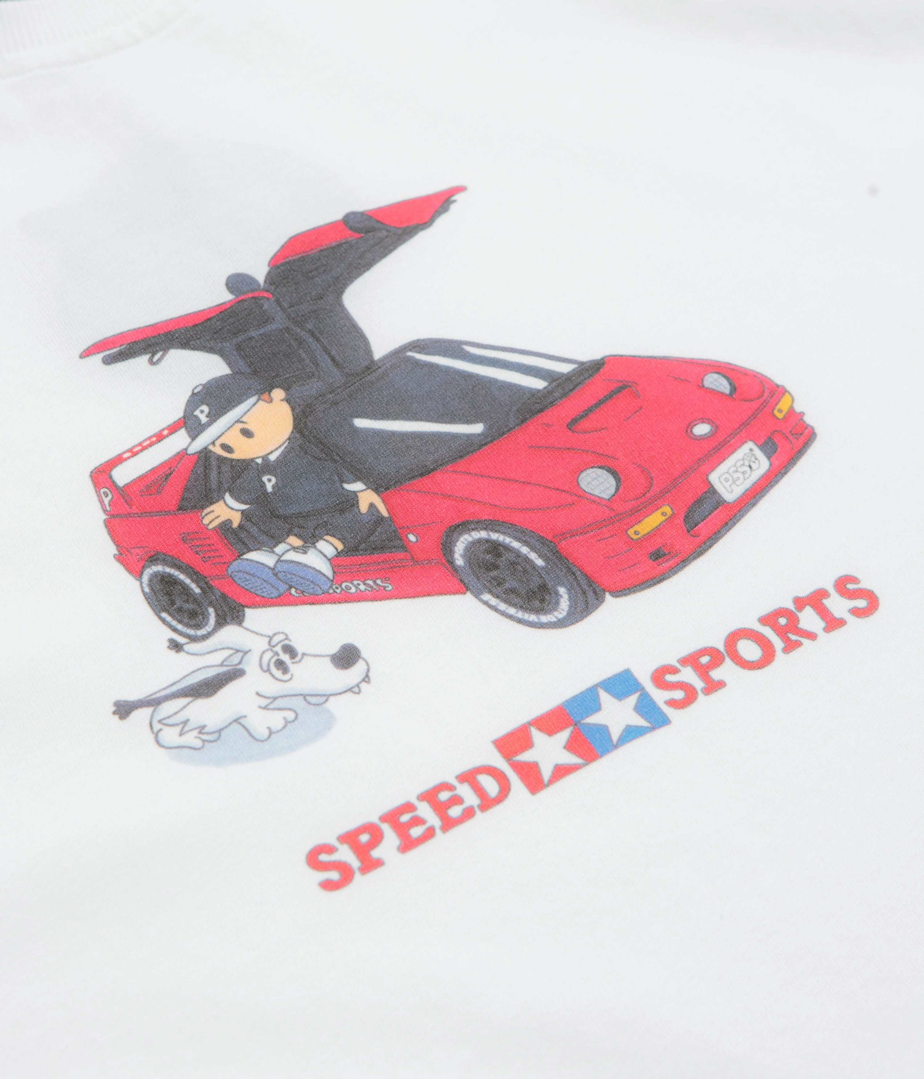 Pawa Speed Sports Autozam T-Shirt - White Resilient Collar Interlining Off the shoulder