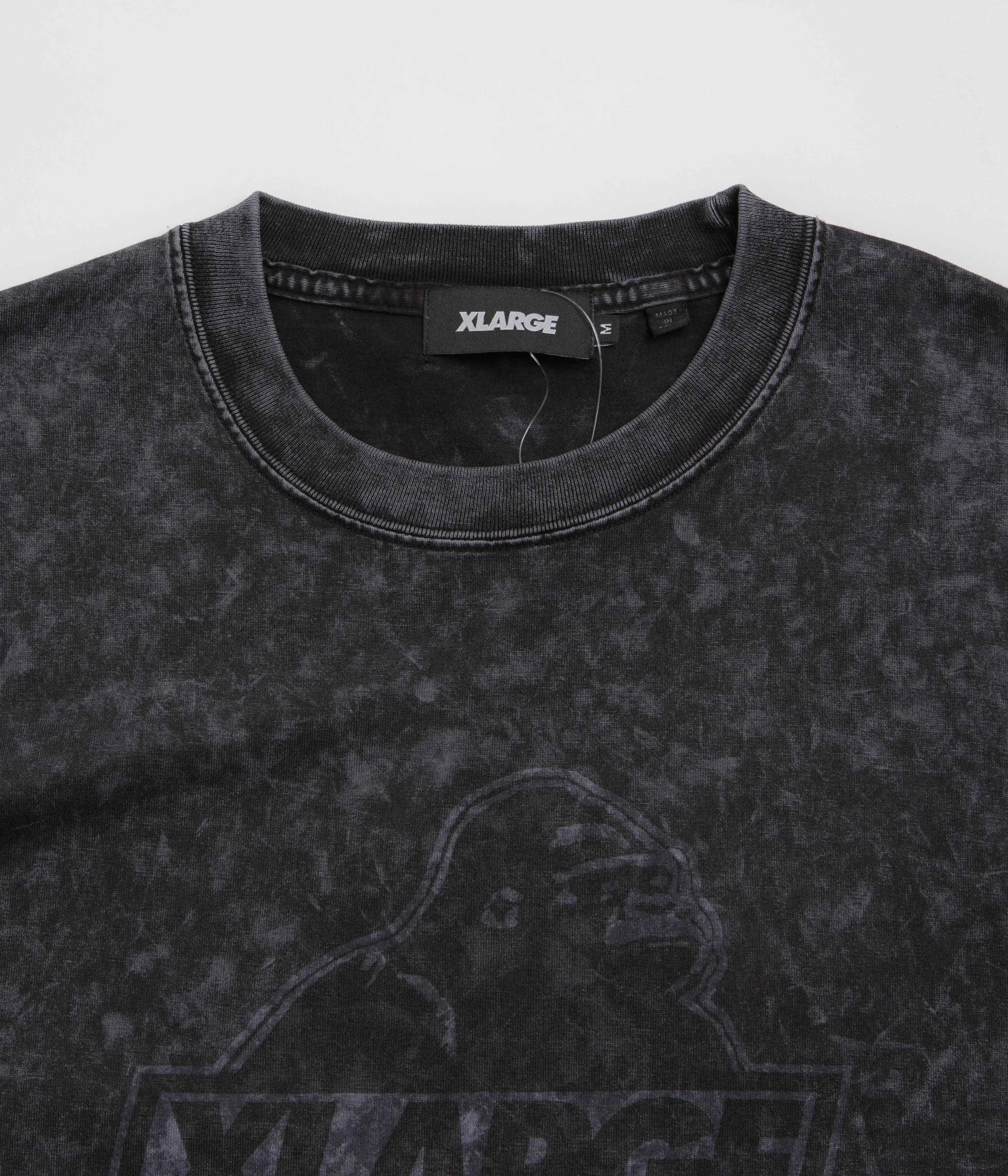 Dry clean only Comfort Fit XLarge Slanted OG Long Sleeve T-Shirt - Black Chemical Wash