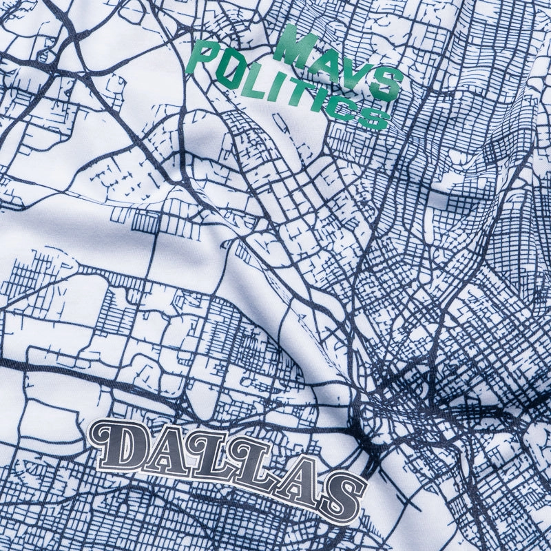Politics x Dallas Mavericks x Mitchell & Ness Map Tee - White Airbnb