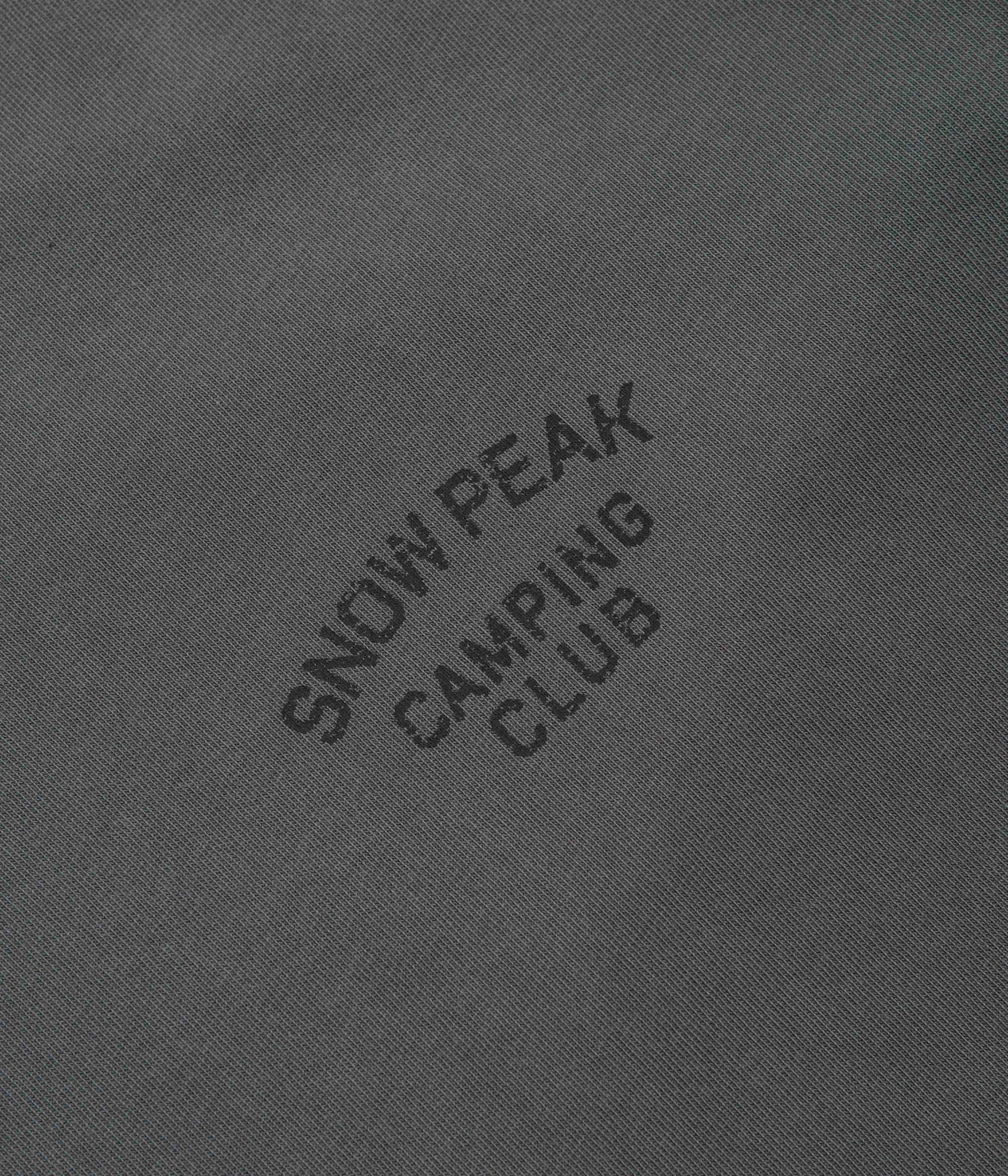 Snow Peak Camping Club T-Shirt - Charcoal Cropped