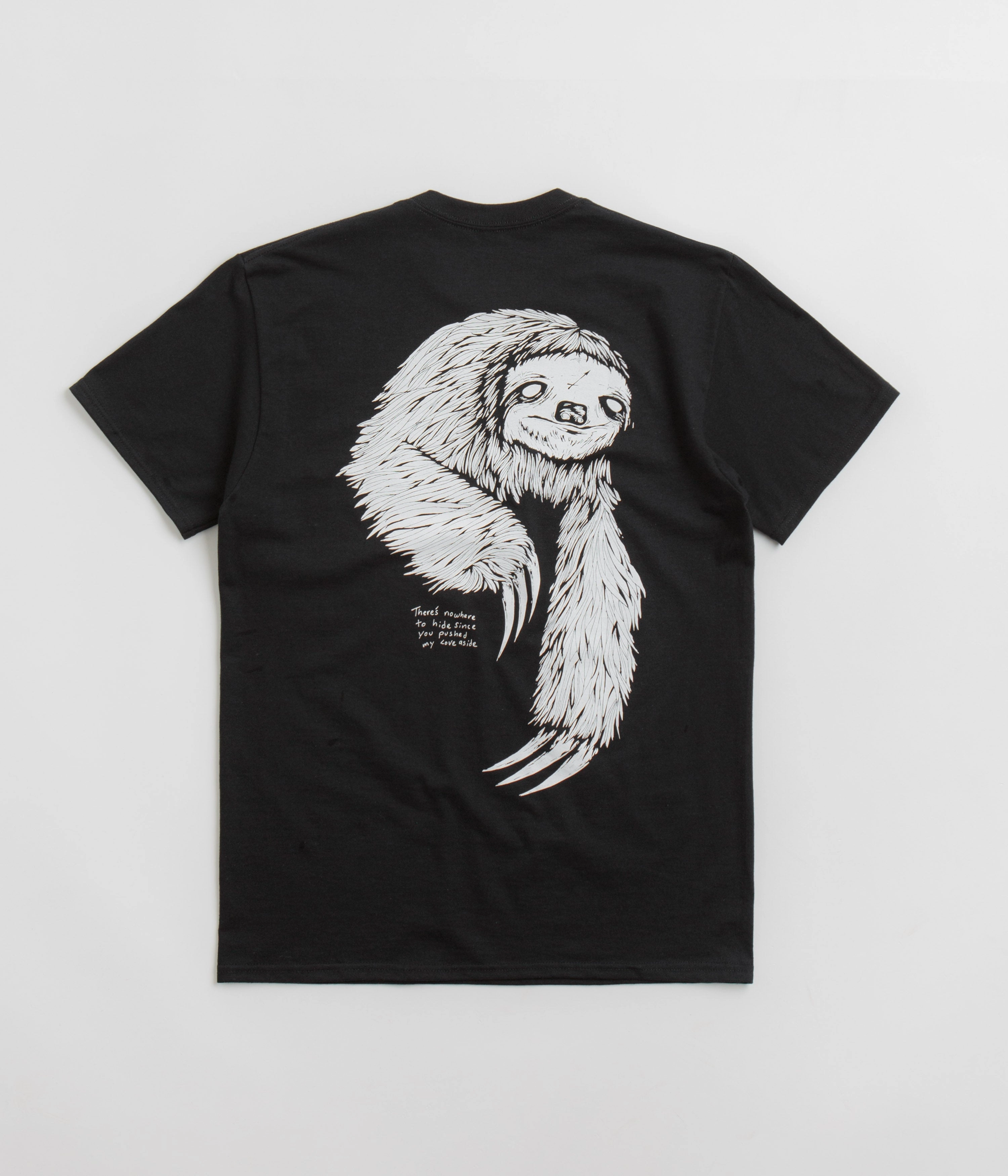 Durable Quality Welcome Sloth T-Shirt - Black / White