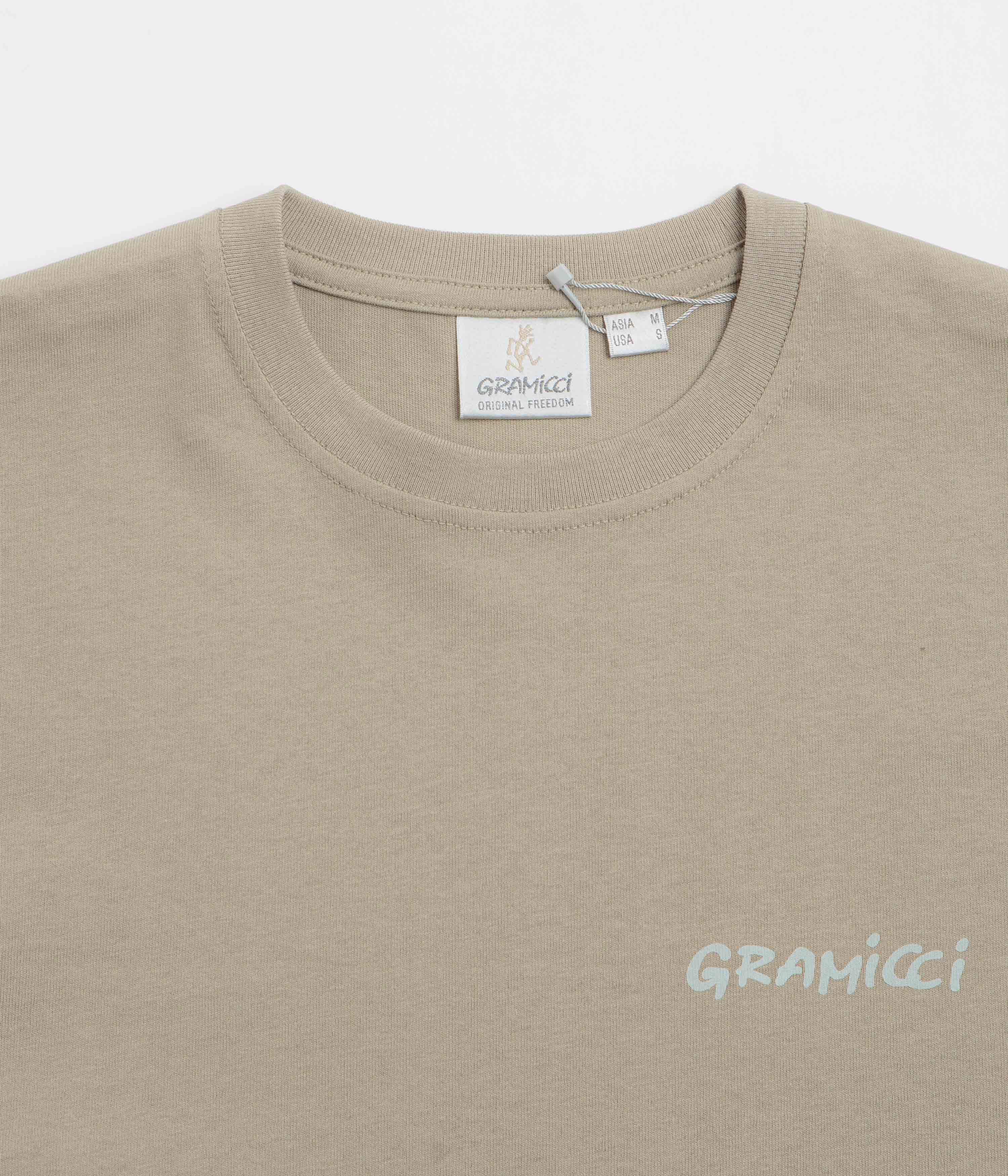 Bound Armhole Edges Gramicci Geared Up T-Shirt - Khaki